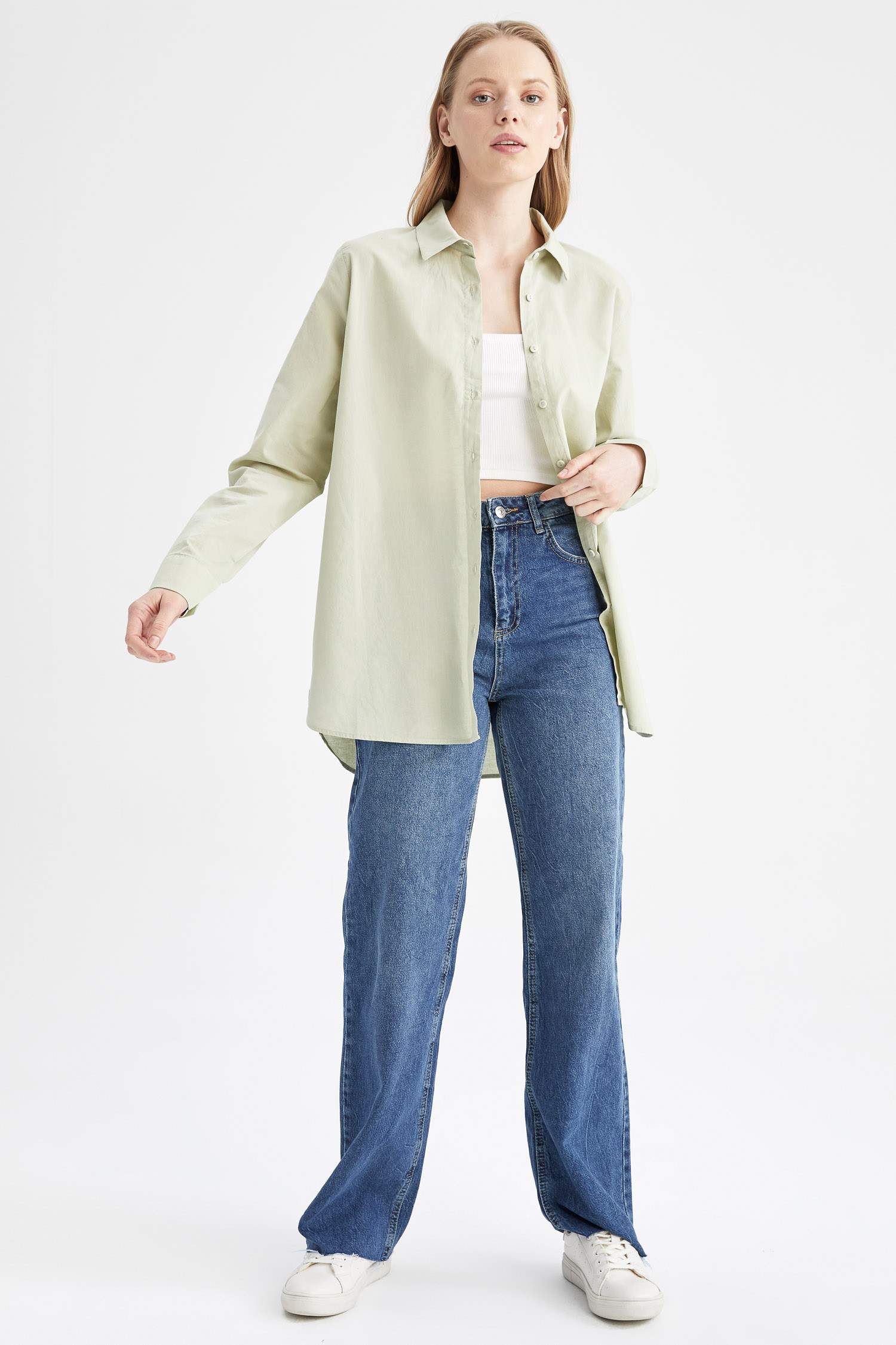 Traditional Regular Fit Long Sleeve Shirt Tunic