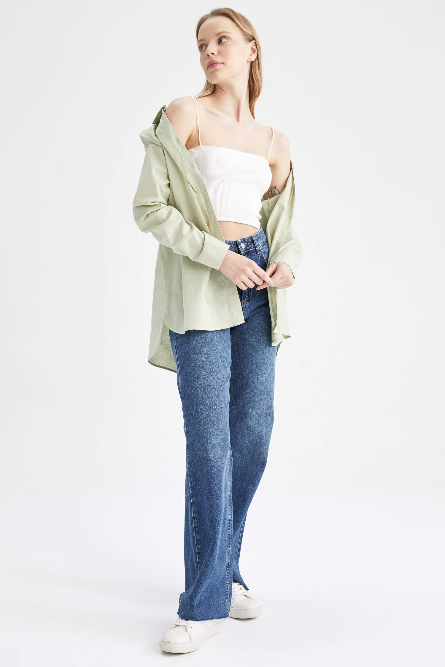 Traditional Regular Fit Long Sleeve Shirt Tunic