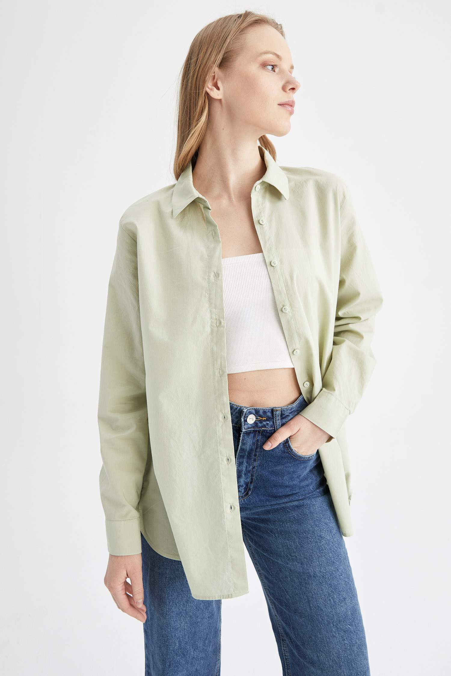 Traditional Regular Fit Long Sleeve Shirt Tunic