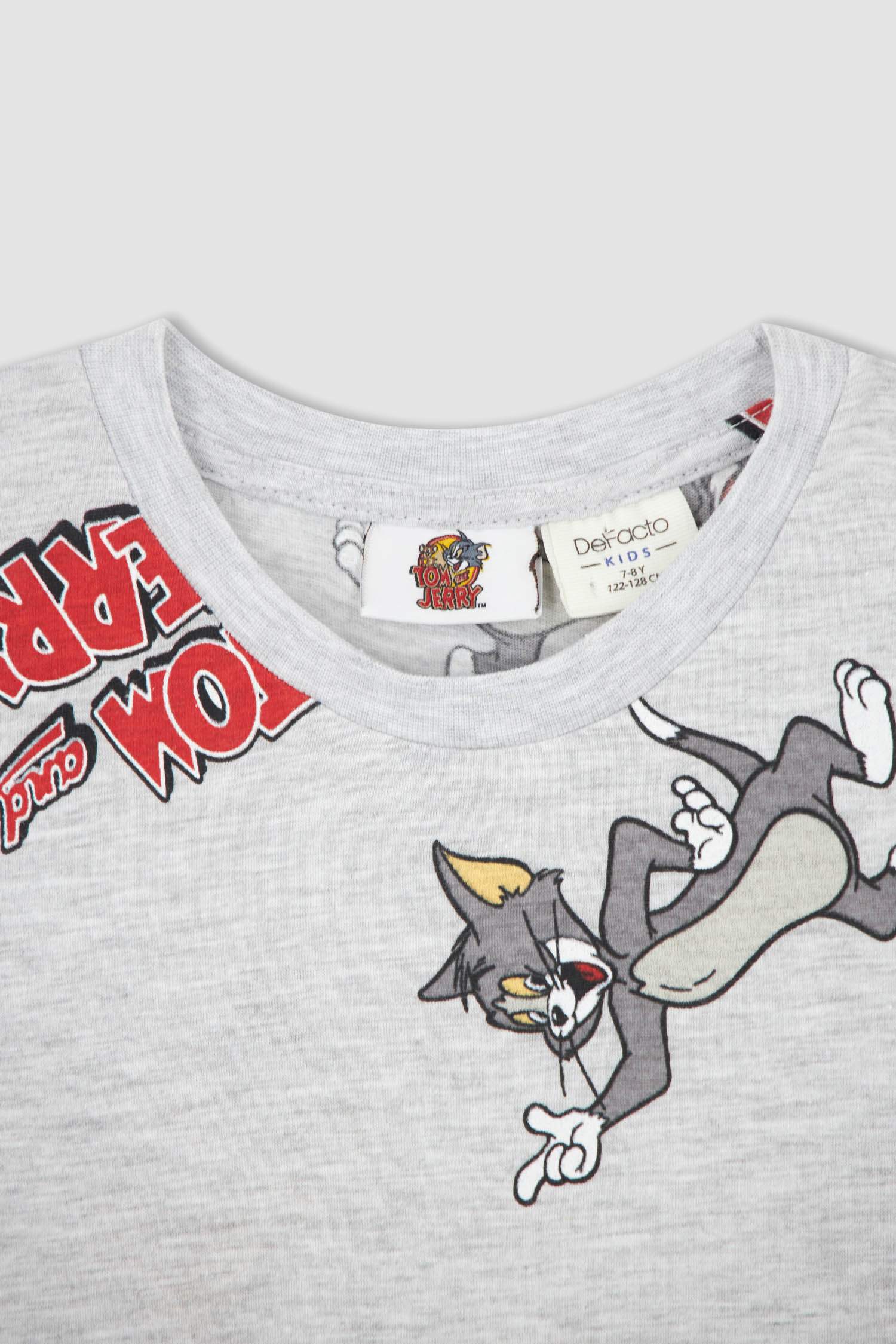 ★ SPAO★ Tom and Jerry Tom and Jerry Check Short Sleeve Pa Buy Blue/White Check Tom and Jerry Short Sleeve 100% Cotton