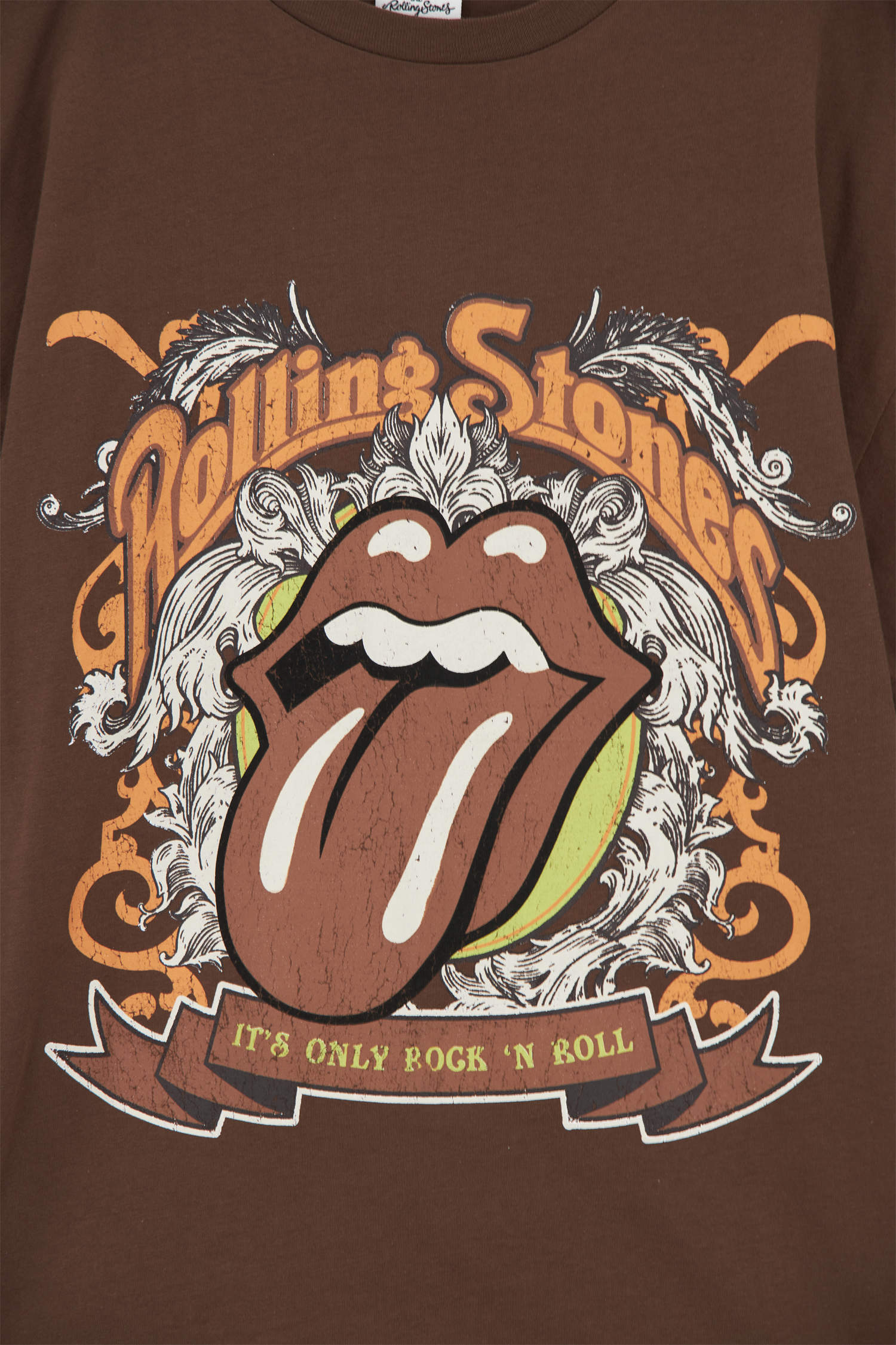 Defacto Oversize Fit Rolling Stones Bisiklet Yaka Kısa Kollu Tişört. 6
