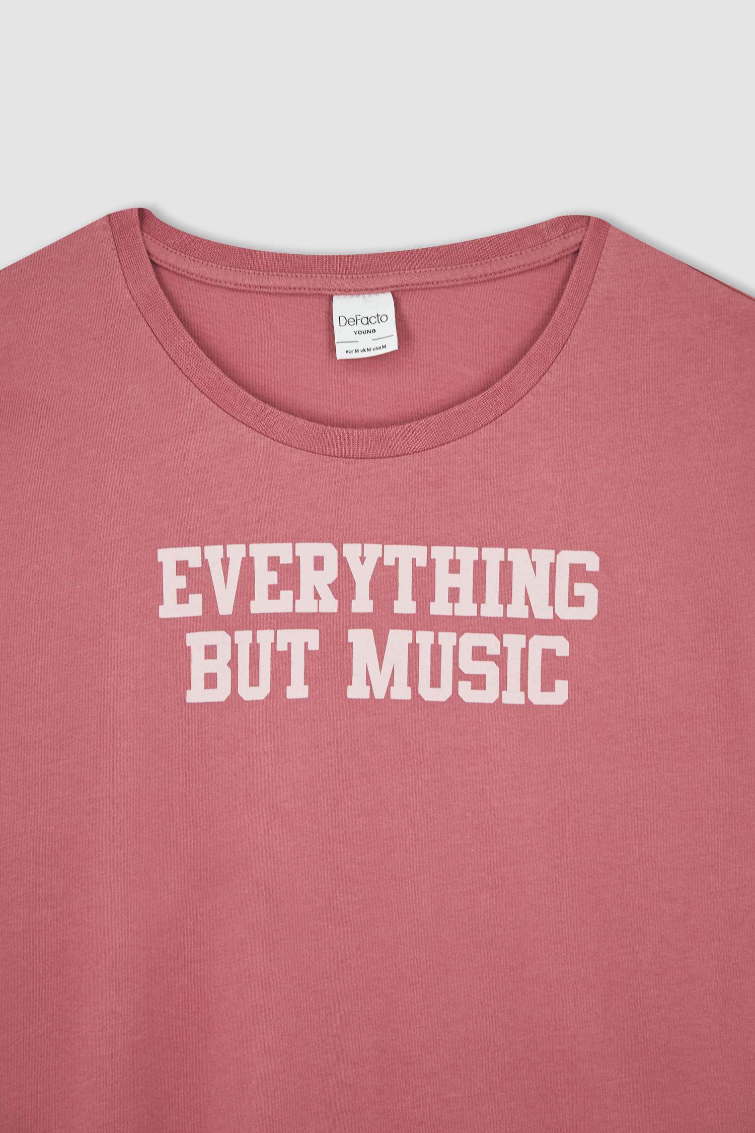 Regular Fit Short Sleeve Slogan Print T-Shirt