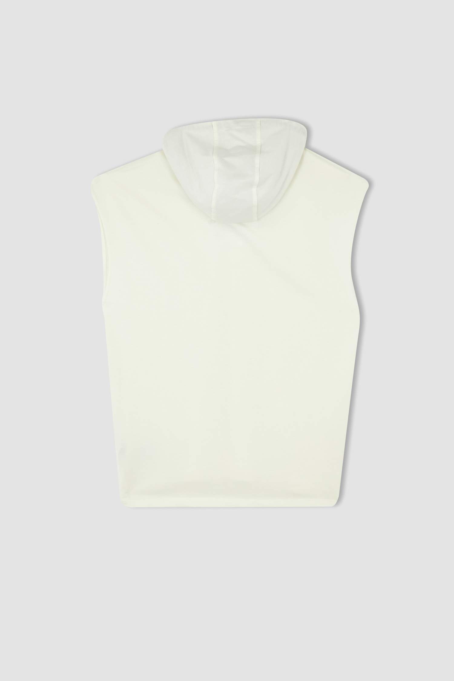 Coool Oversize Fit Hooded Kangaroo Pocket Sleeveless Cotton Combed T-Shirt