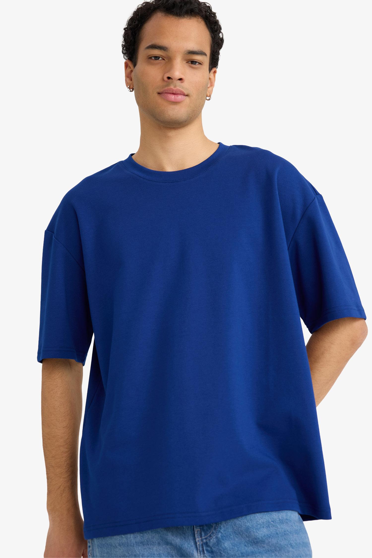 DeFacto Kırışmaz Oversize Pamuklu Tişört görsel 2
