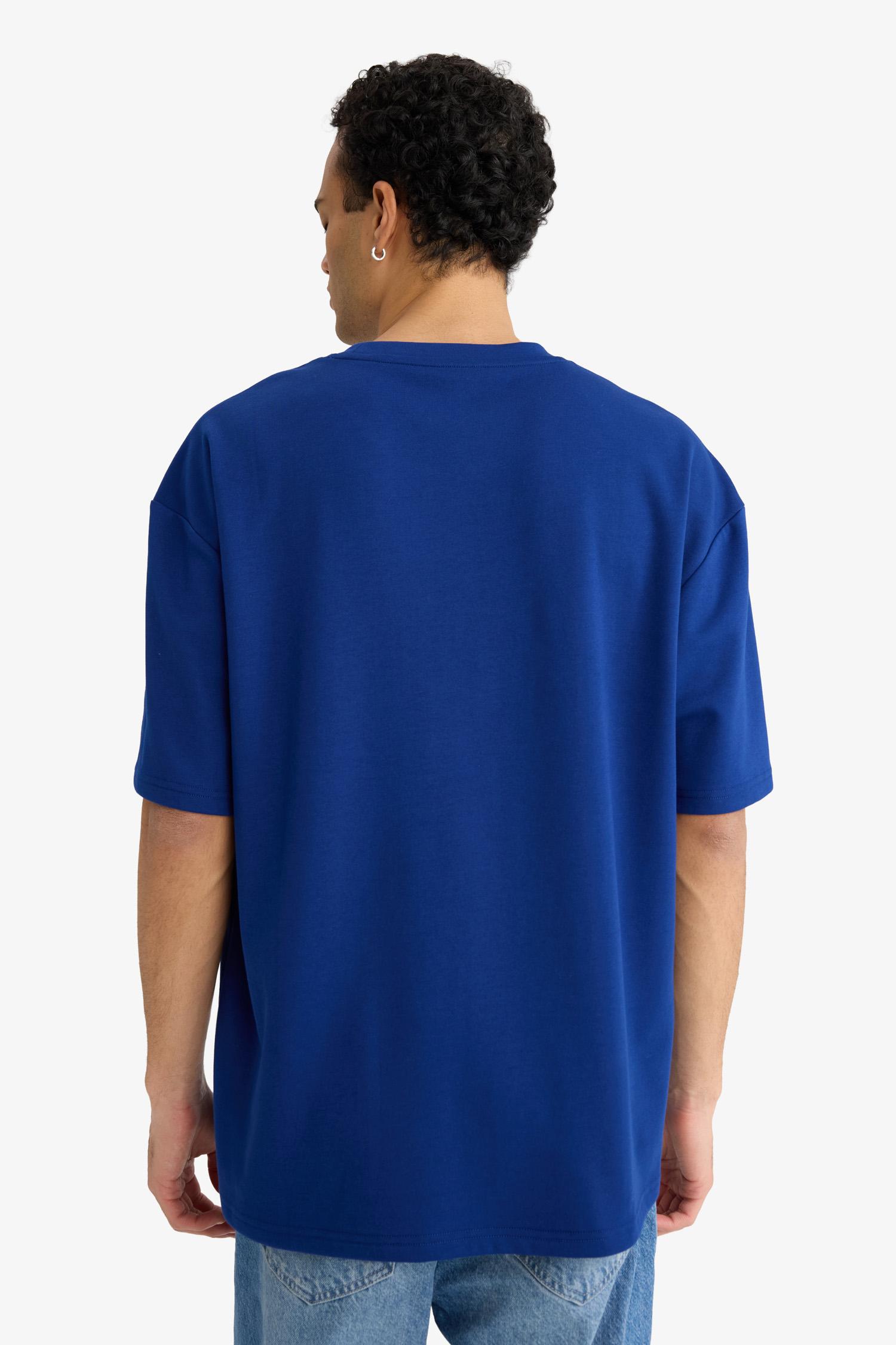 DeFacto Kırışmaz Oversize Pamuklu Tişört görsel 6