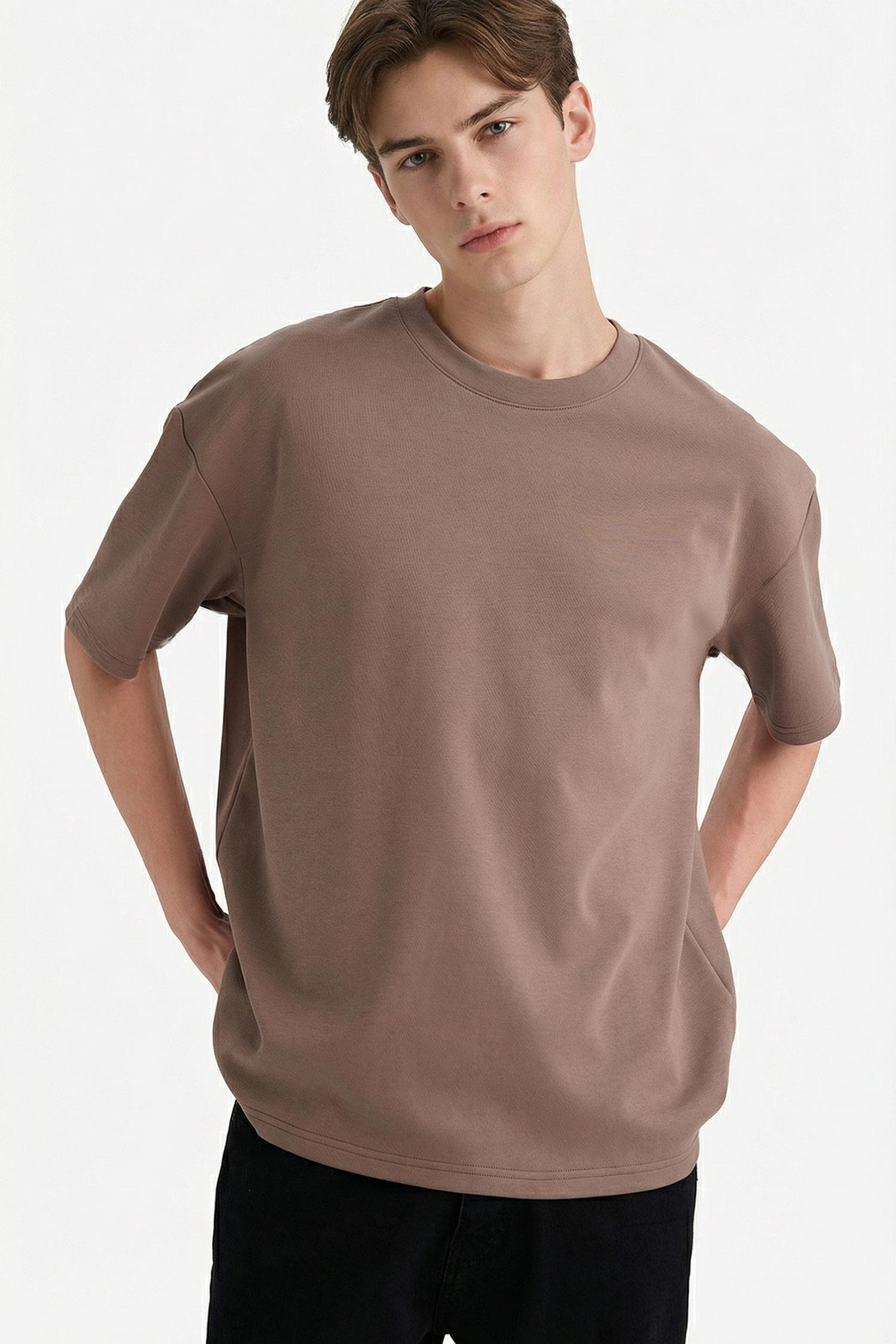 DeFacto Kırışmaz Oversize Pamuklu Tişört görsel 2