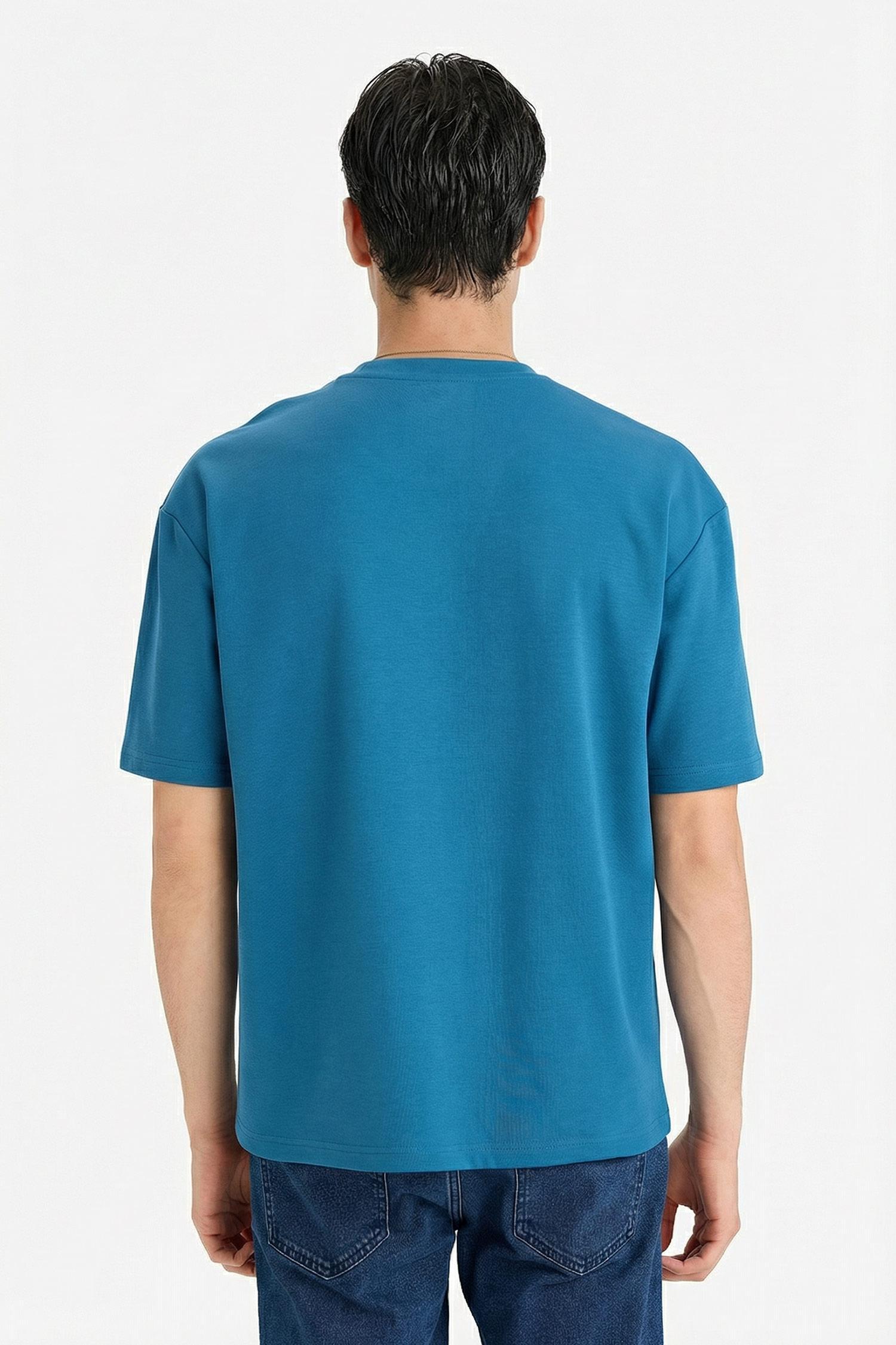 DeFacto Kırışmaz Oversize Pamuklu Tişört görsel 5