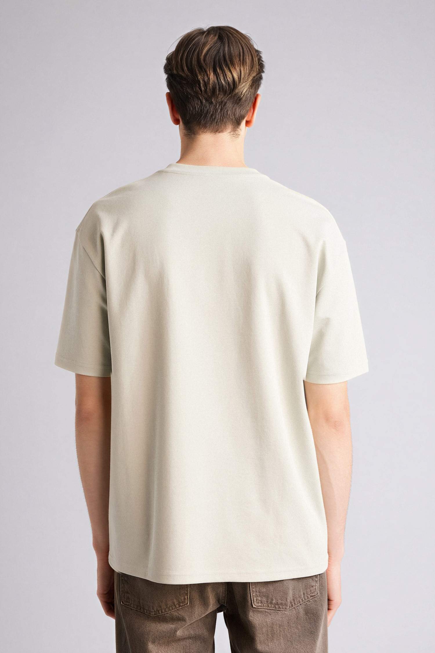 Haki Erkek Nefes Alabilen Oversize Tişört 3375324 | DeFacto