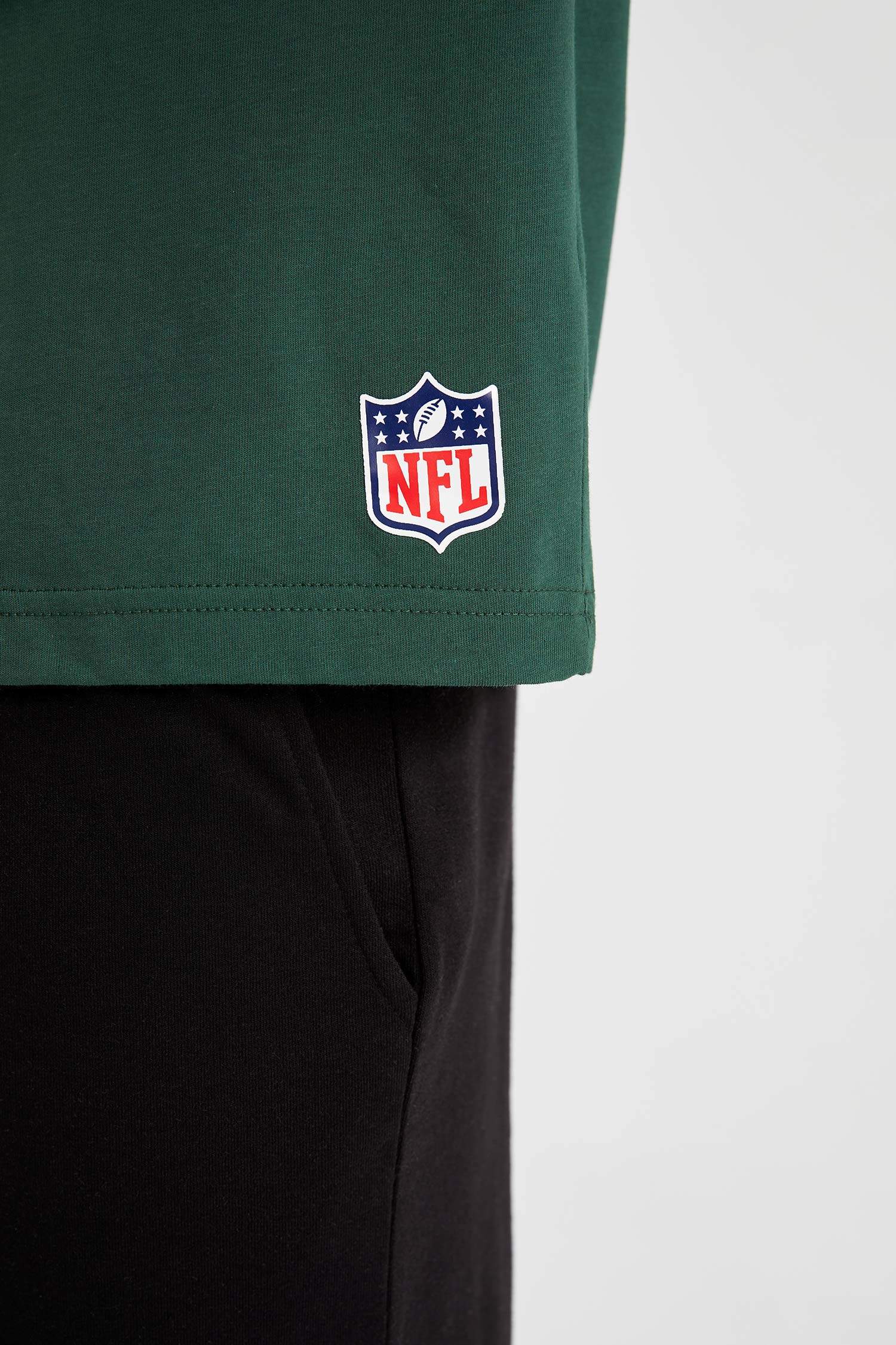 Defacto Fit NFL Green Bay Packers Regular Fit Pamuklu Penye Tişört. 5