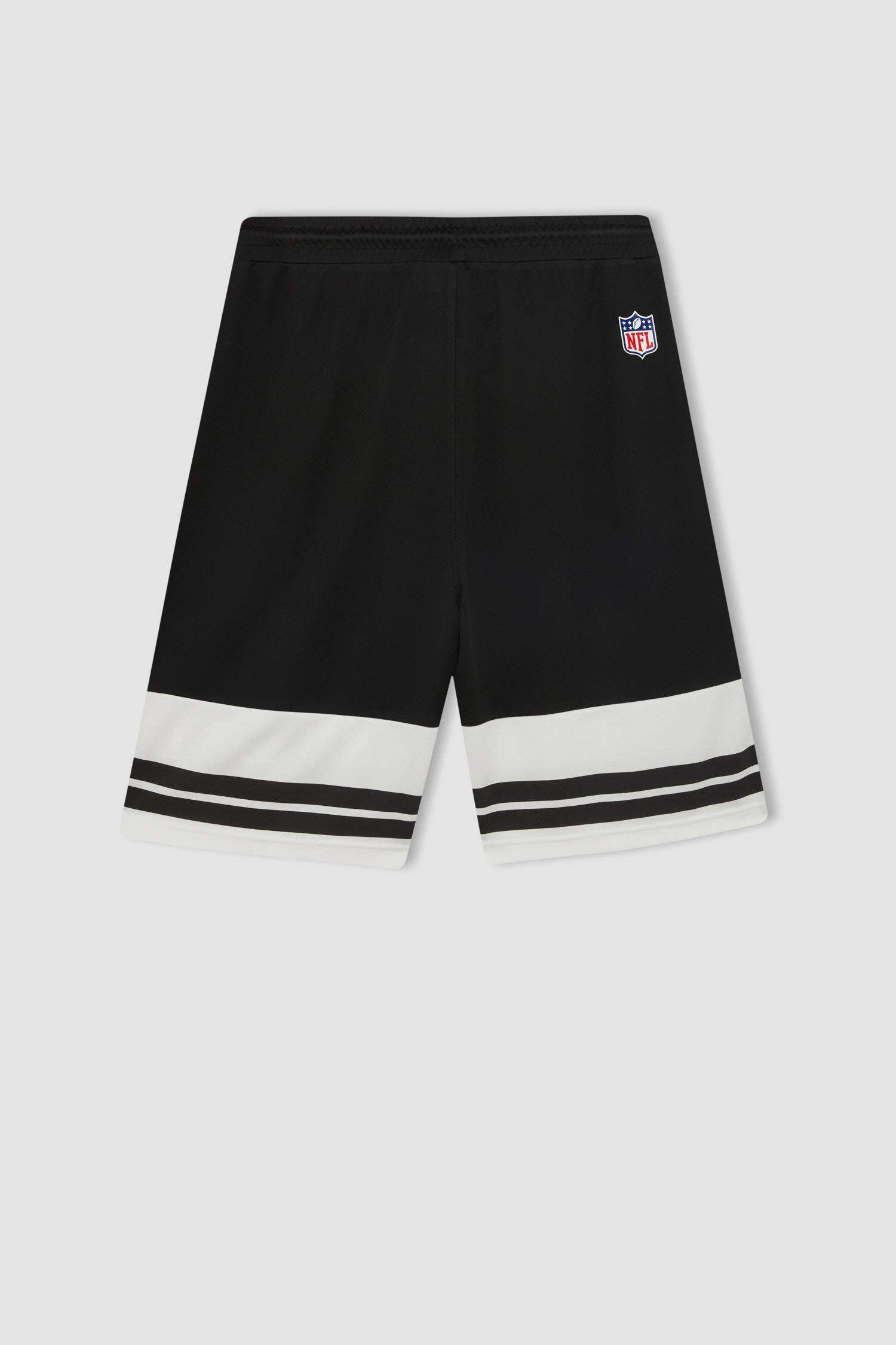 DeFactoFit NFL Las Vegas Raiders Standart Fit Kısa Paça Ağır Kumaş Şort