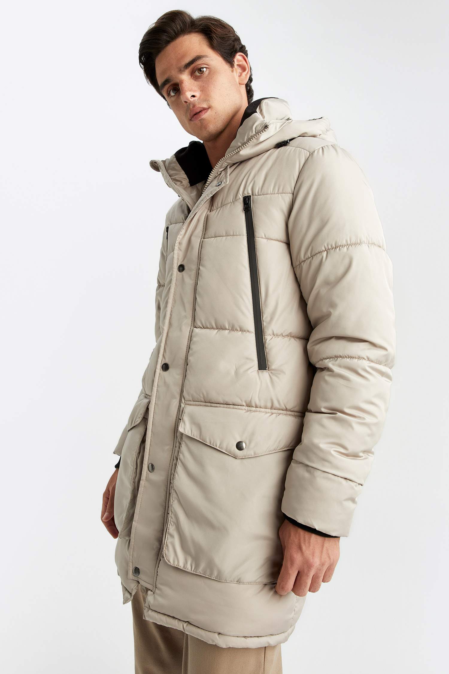 Beige MAN Regular Fit Coat 2491923 | DeFacto