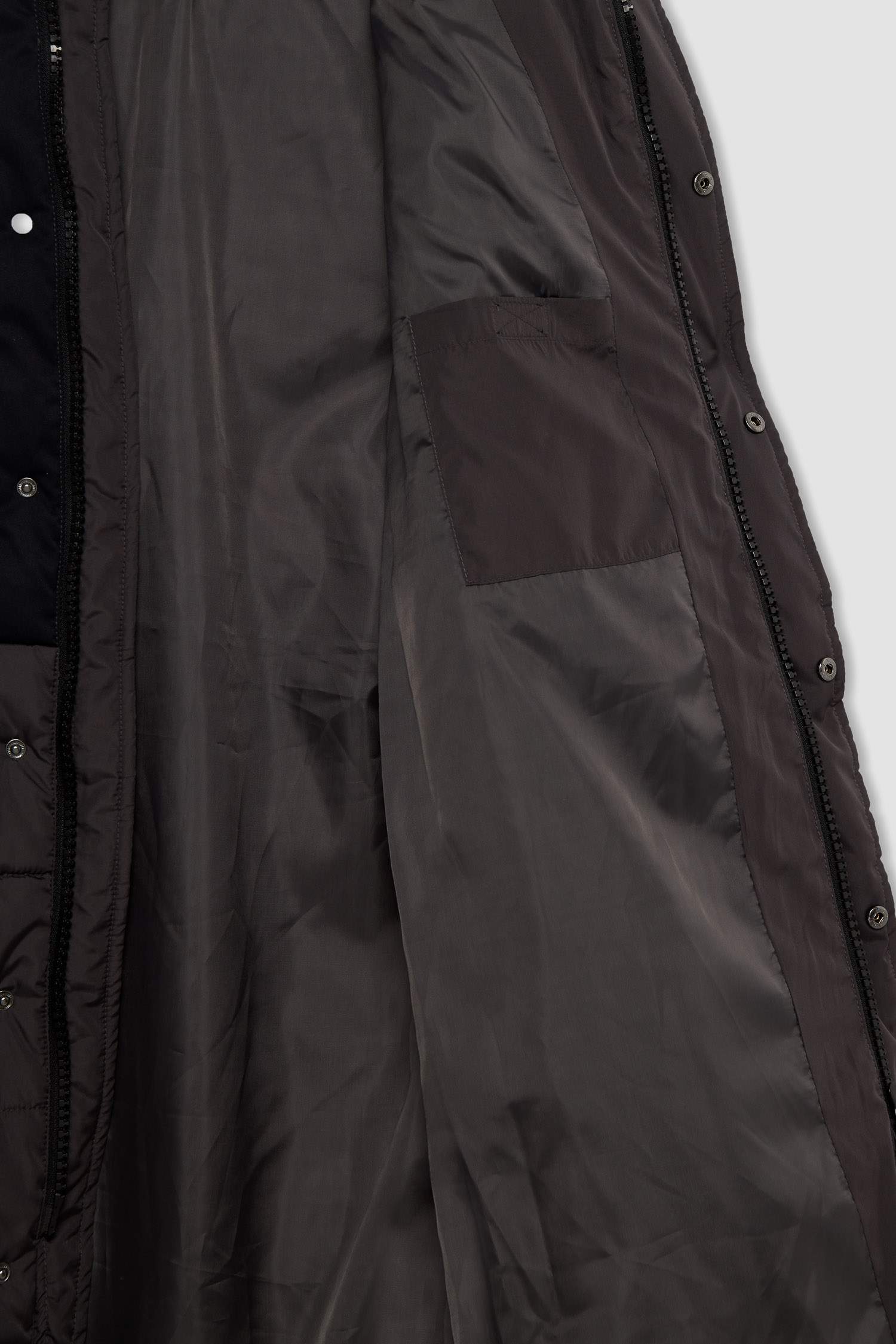 Su Geçirmez Rüzgar Geçirmez Slim Fit Kapüşonlu Suni Kürklü Mont