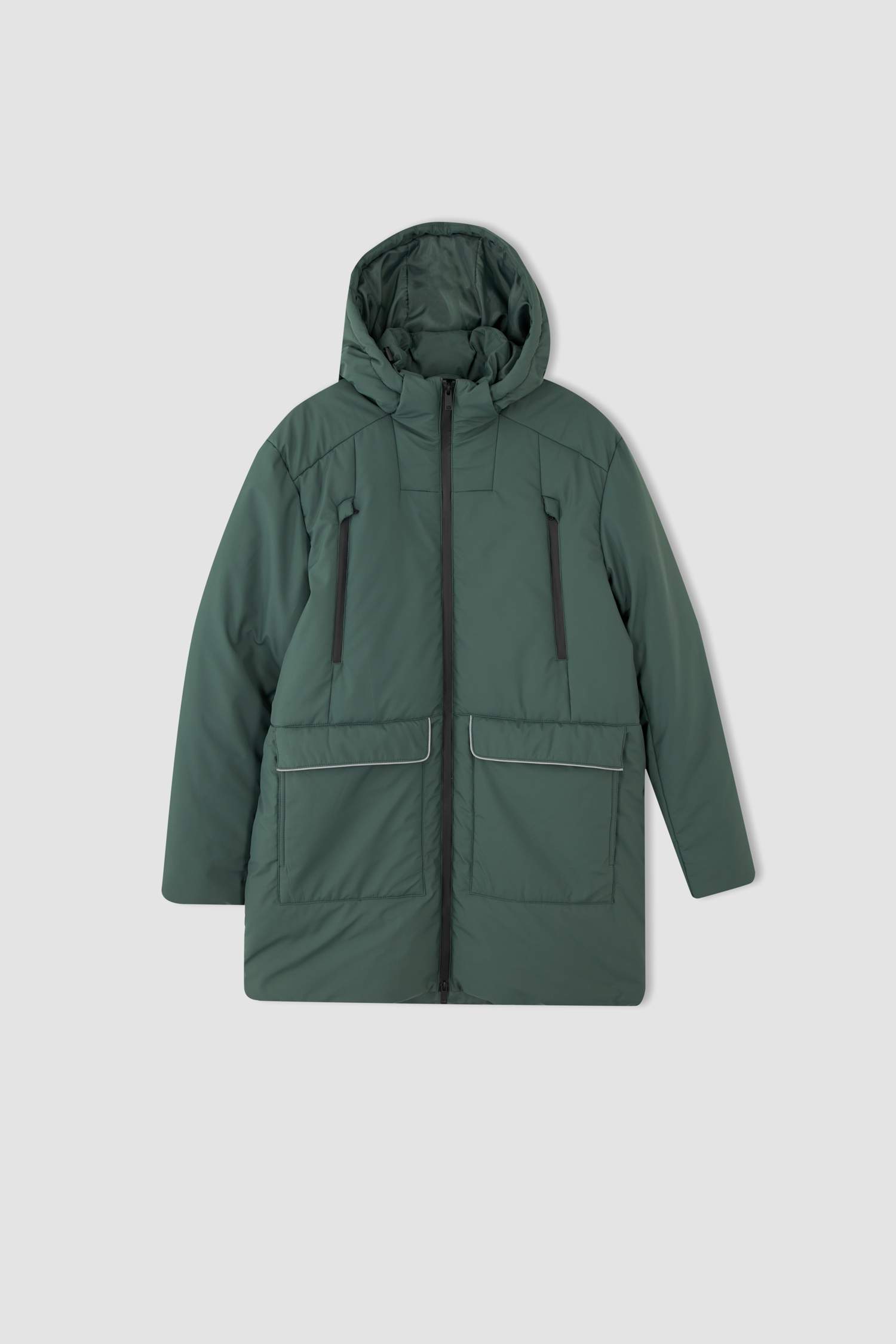 Su Geçirmez Rüzgar Geçirmez Kapüşonlu Suni Kürklü Mont