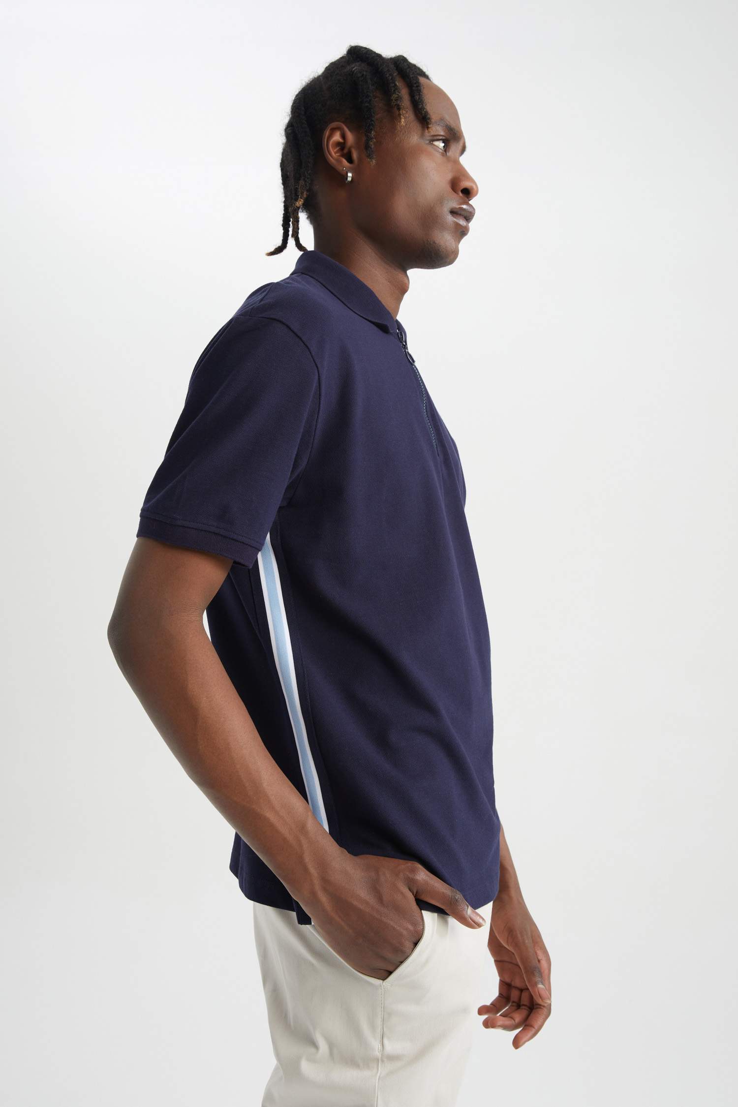 Футболка поло свободного кроя