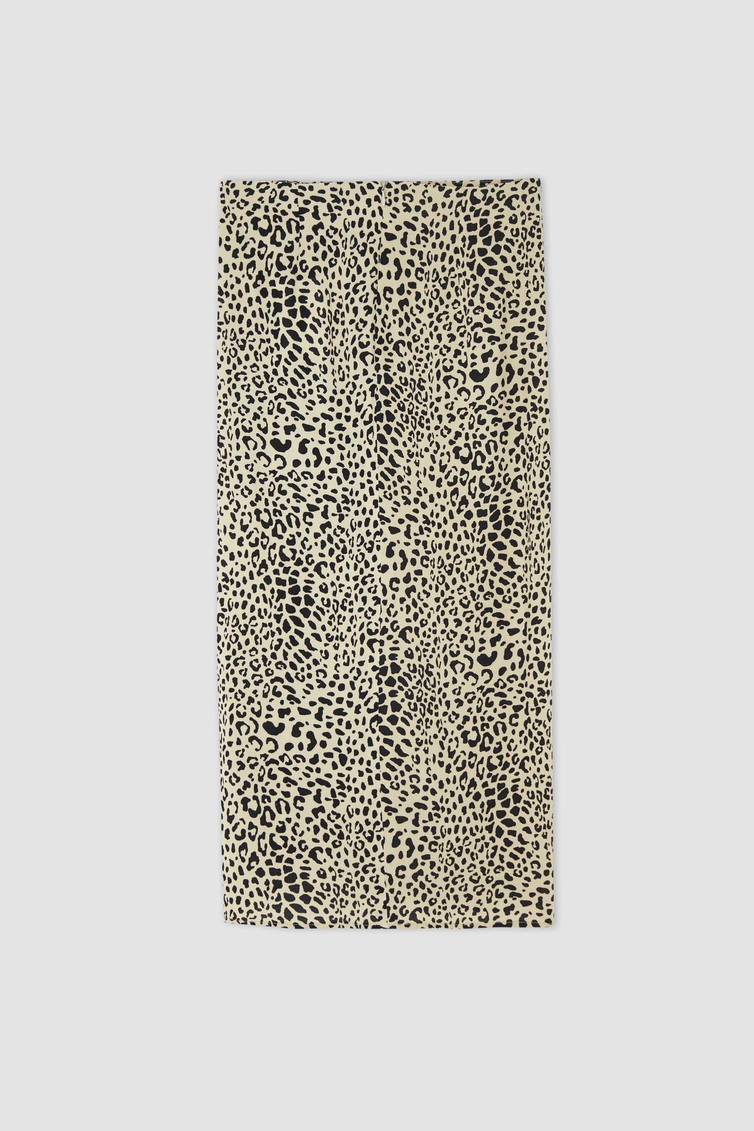 Юбка миди стандартного кроя с принтом