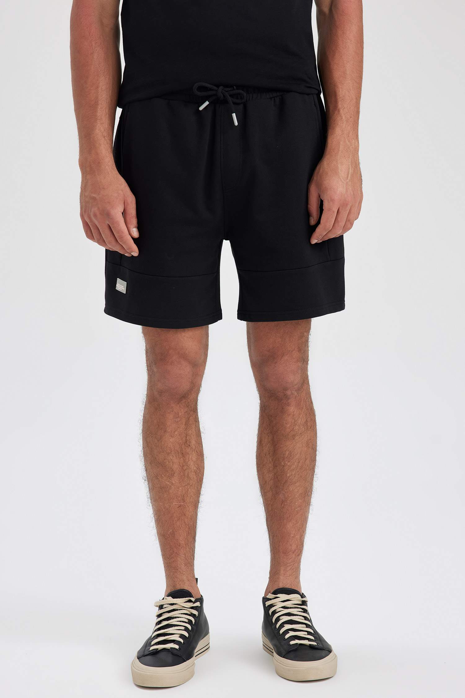 Short Slim Basique en tissu de Sweat