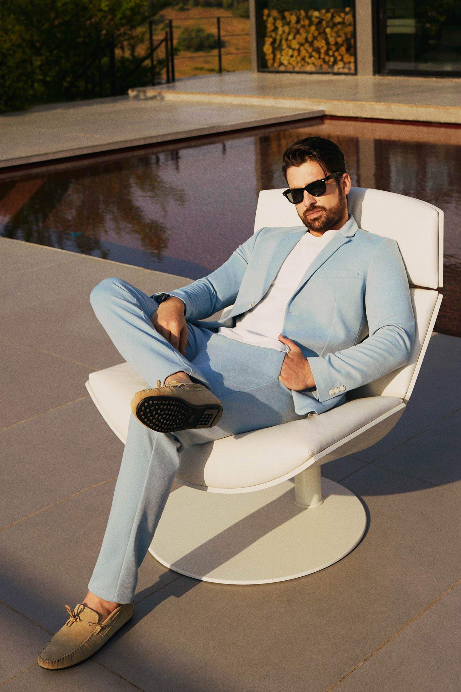 Мужские лоферы из натуральной кожи