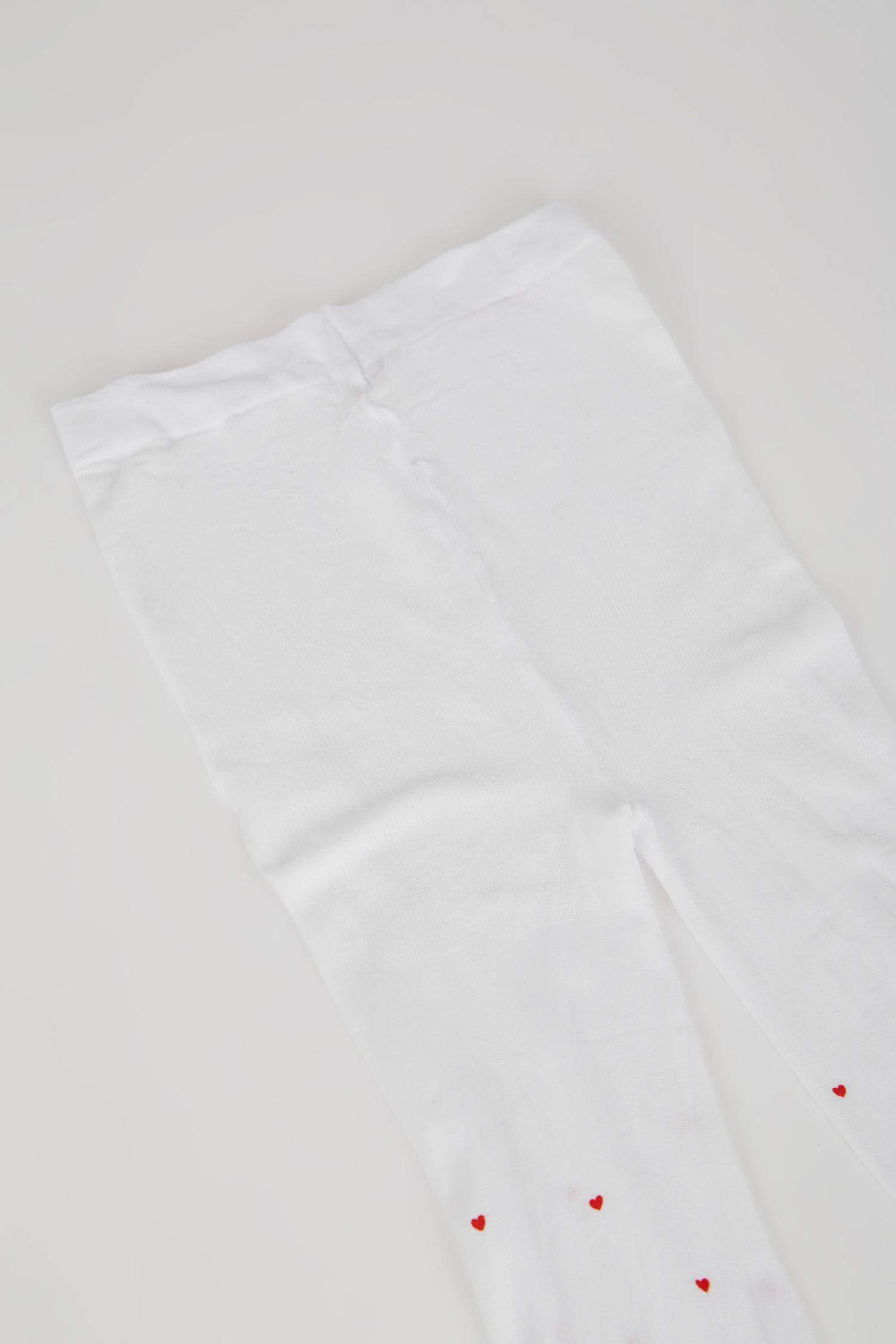 Girl Heart Patterned Banana Pantyhose