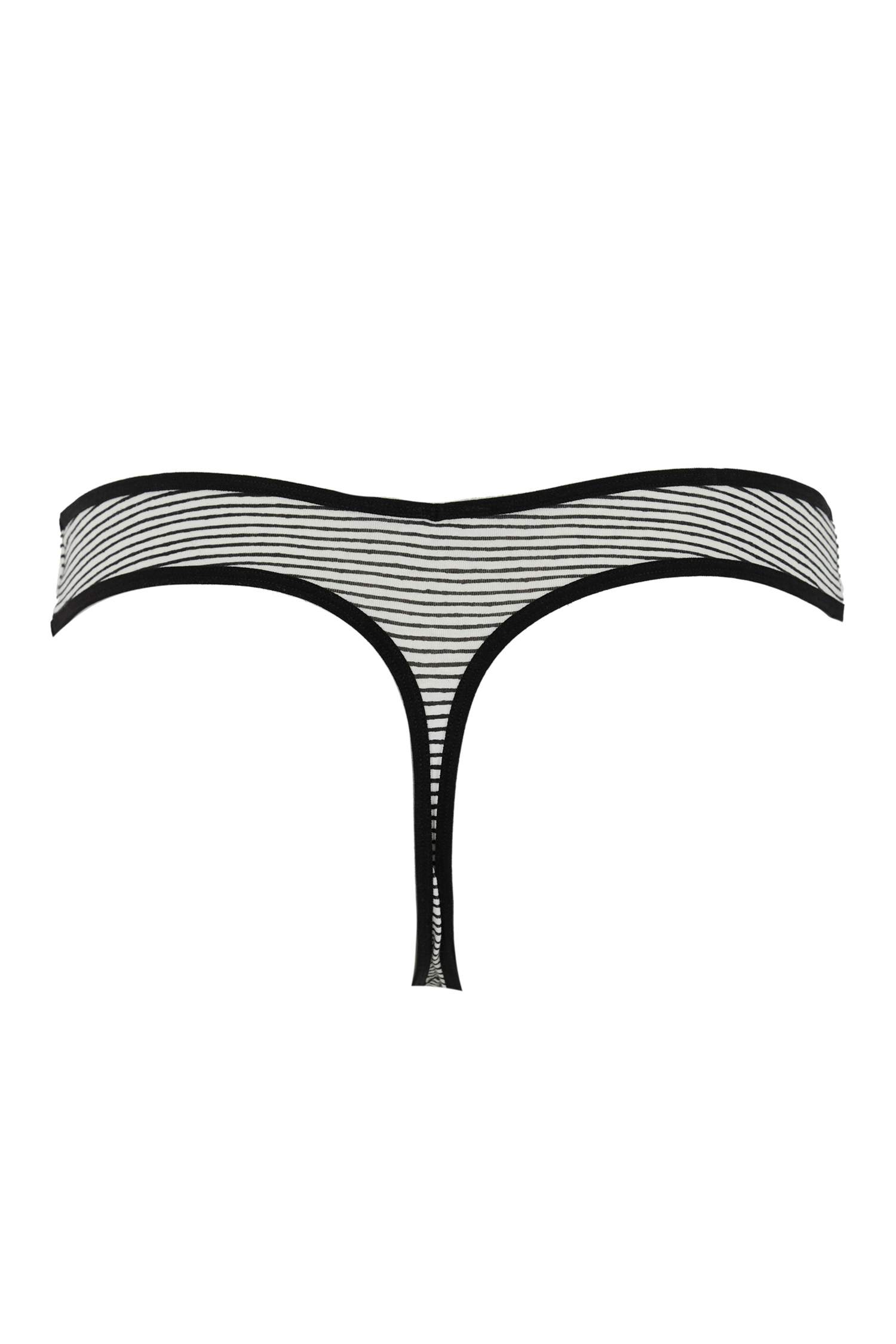 Fall in Love Çizgili V Kesim String