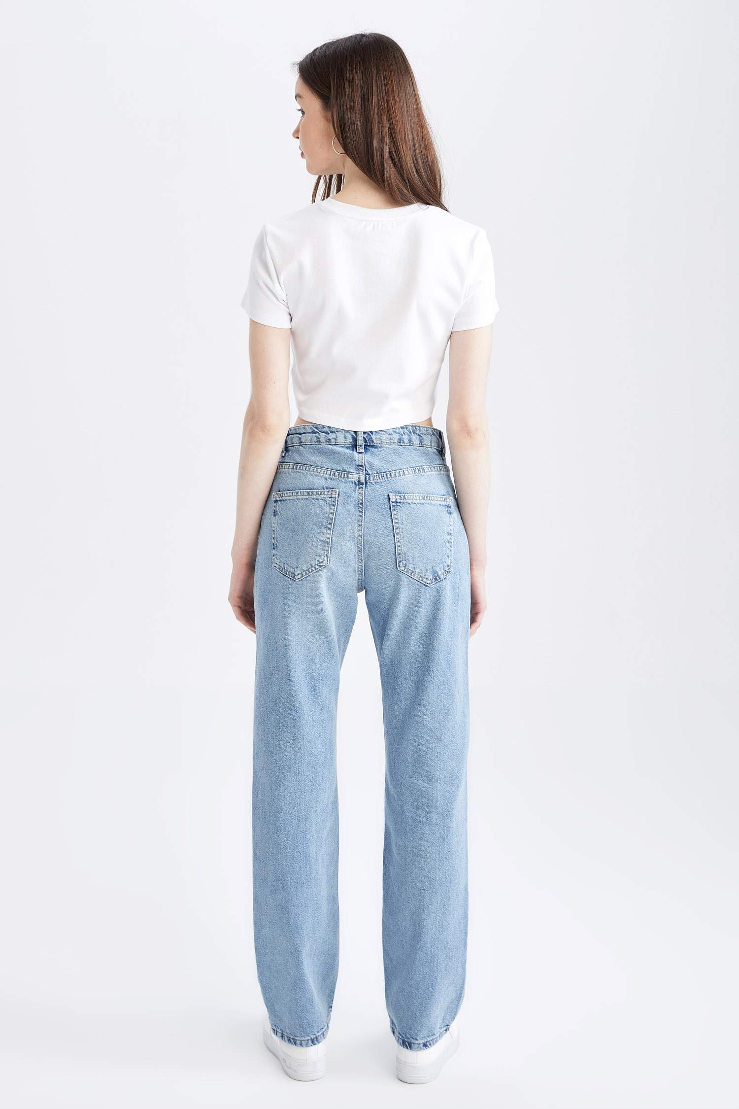 Defacto Boyfriend Düşük Bel Yırtık Detaylı Jean Pantolon. 5
