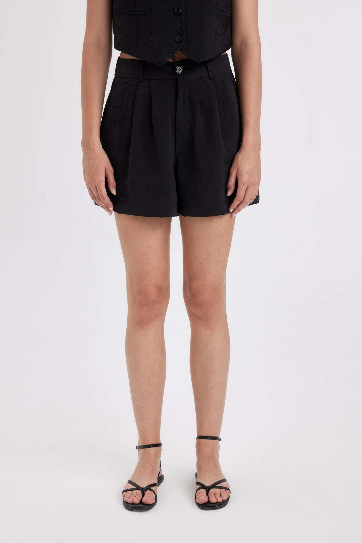 Regular Fit Normal Waist Short Leg Modal Shorts