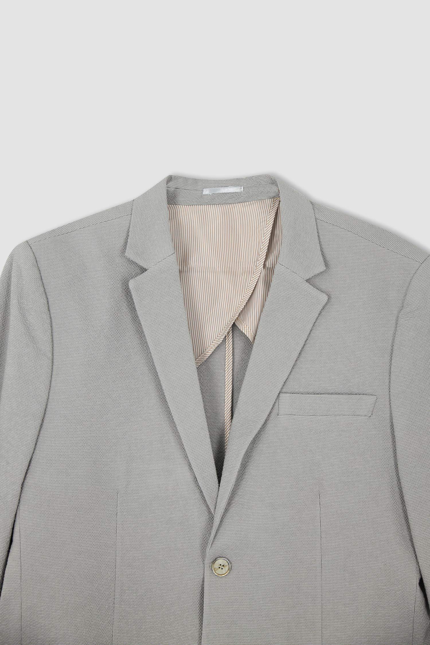 Grey MAN Slim Fit Half Lining Blazer 2532353 DeFacto