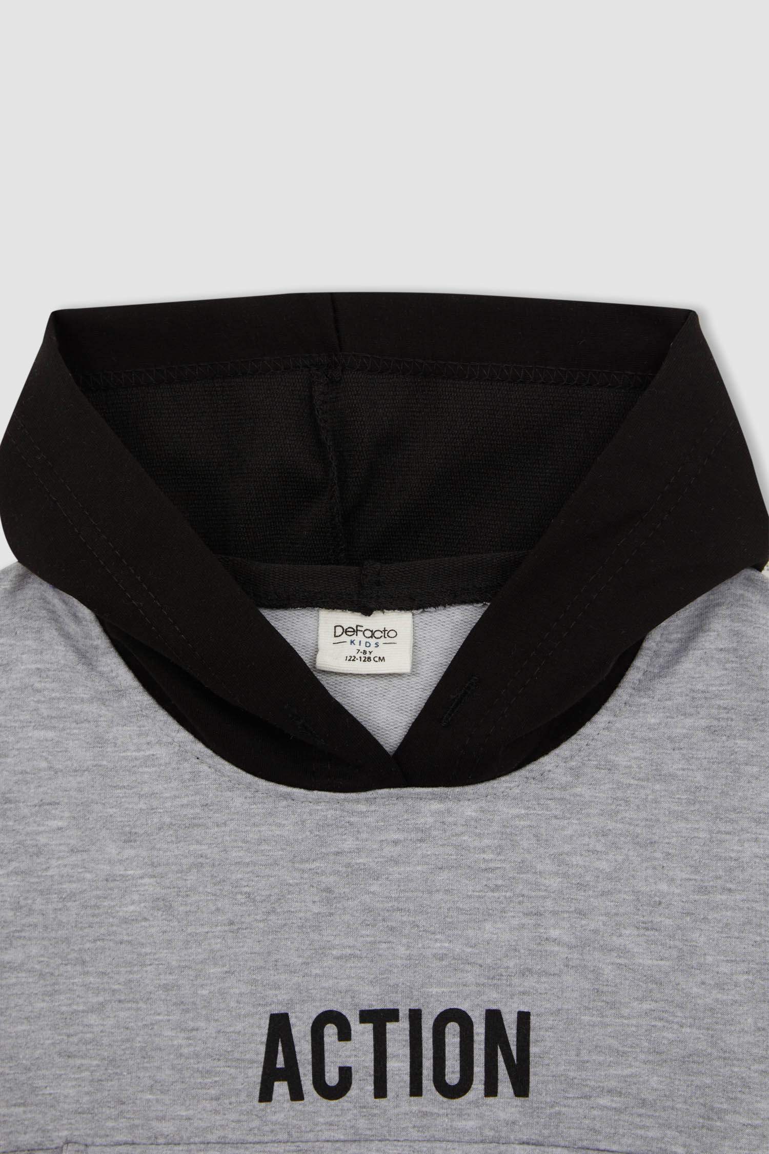 Світшот кольору сірий меланж