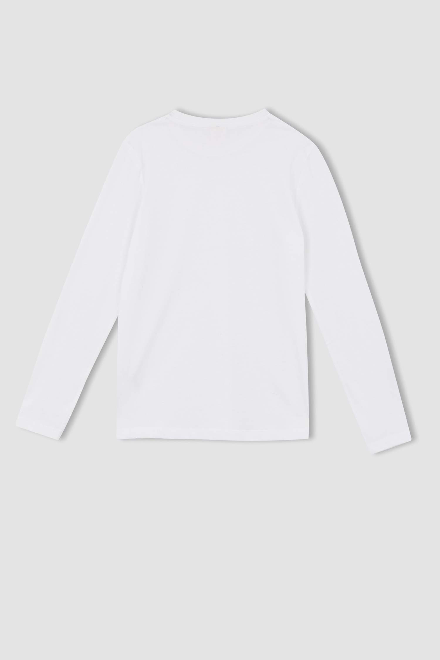 Boys Combed Cotton Regular Fit Crew Neck 2 Piece Long Sleeved T-Shirt