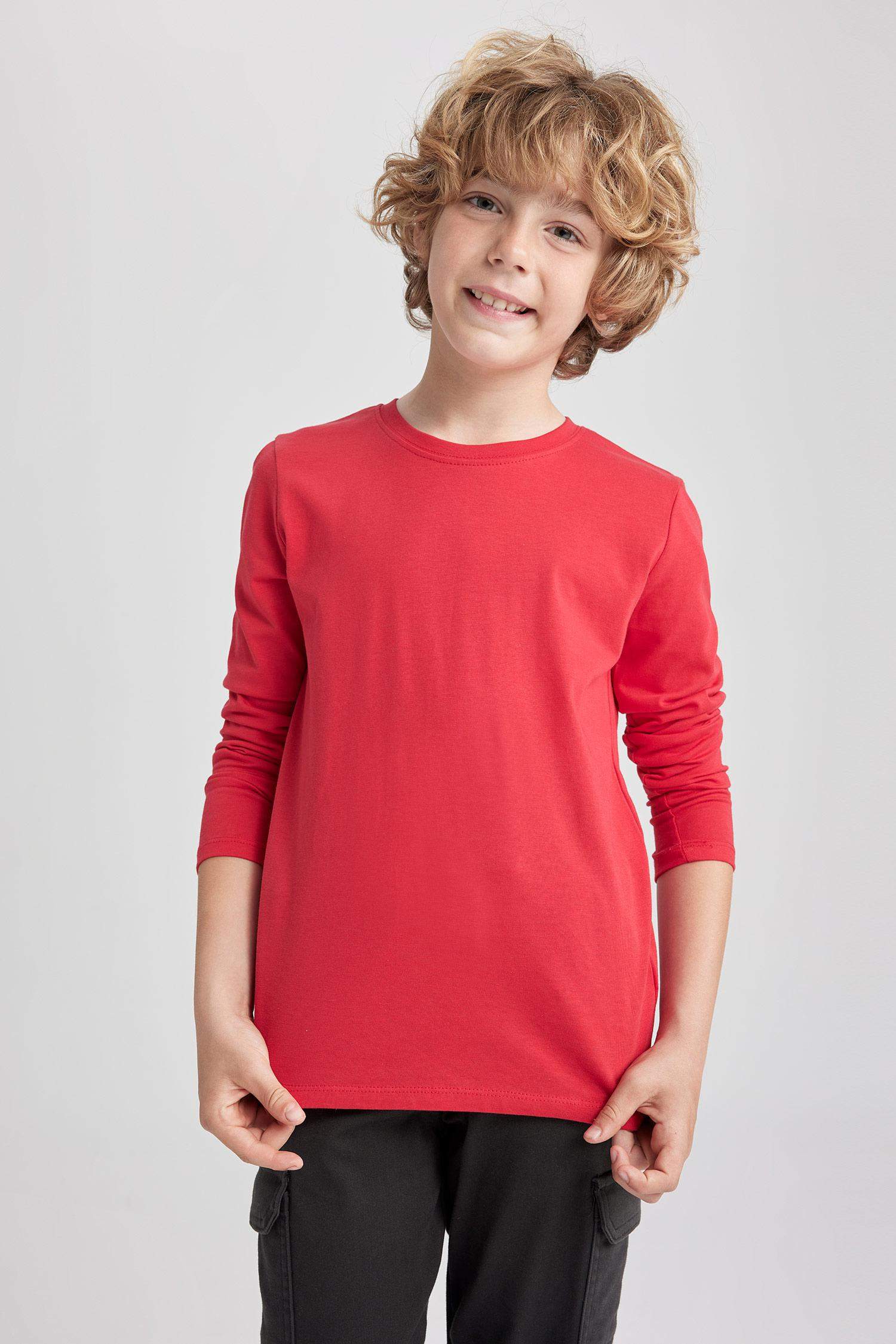 Кофта стандартного кроя с круглым вырезом для мальчиков, 2 шт