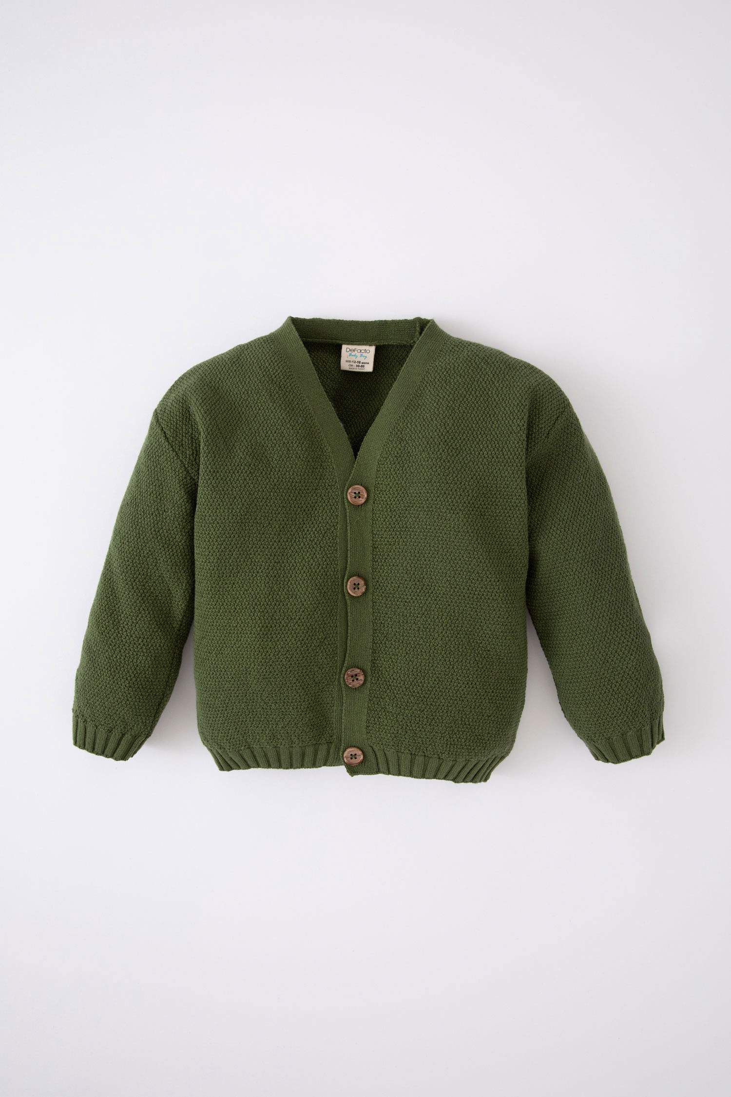 جاكيت قطن قصة عادية بياقة V