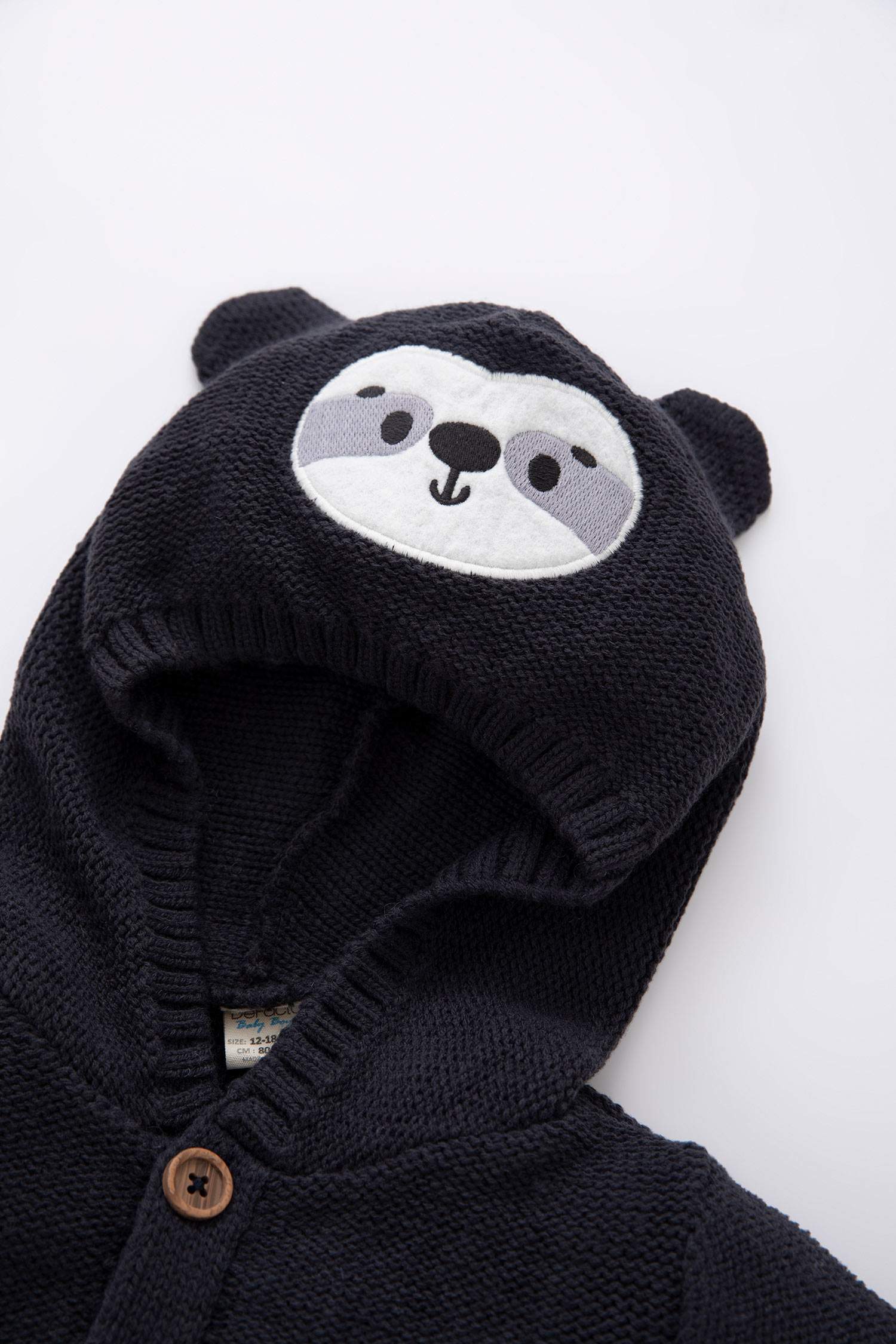 Кардиган с капюшоном с принтом животных для малышей мальчиков