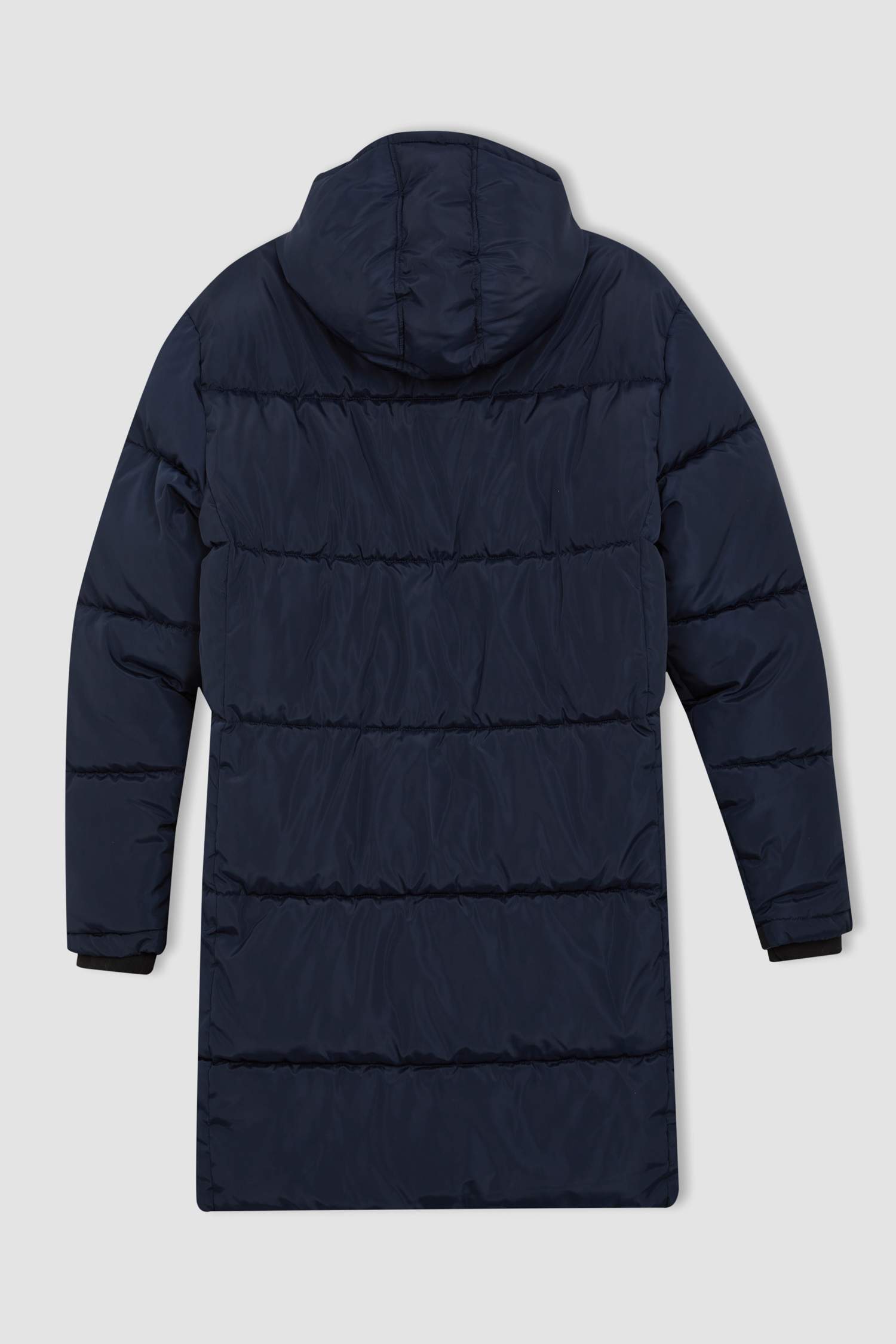 DeFactoFit Fleece Lined Long Puffer Jacket