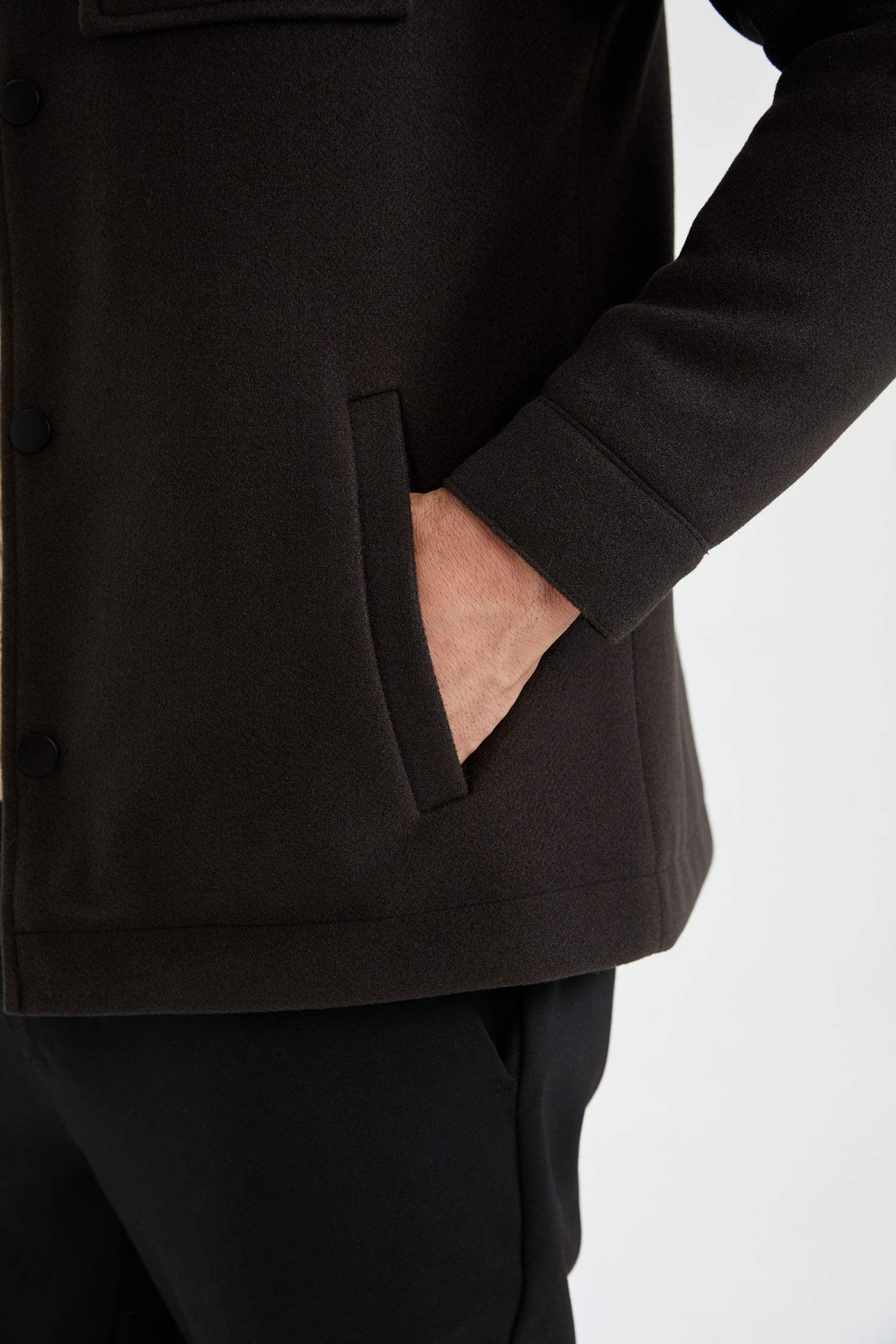 YHEGHT Jaqueta casual casaco slim fit grossa bolha masculina