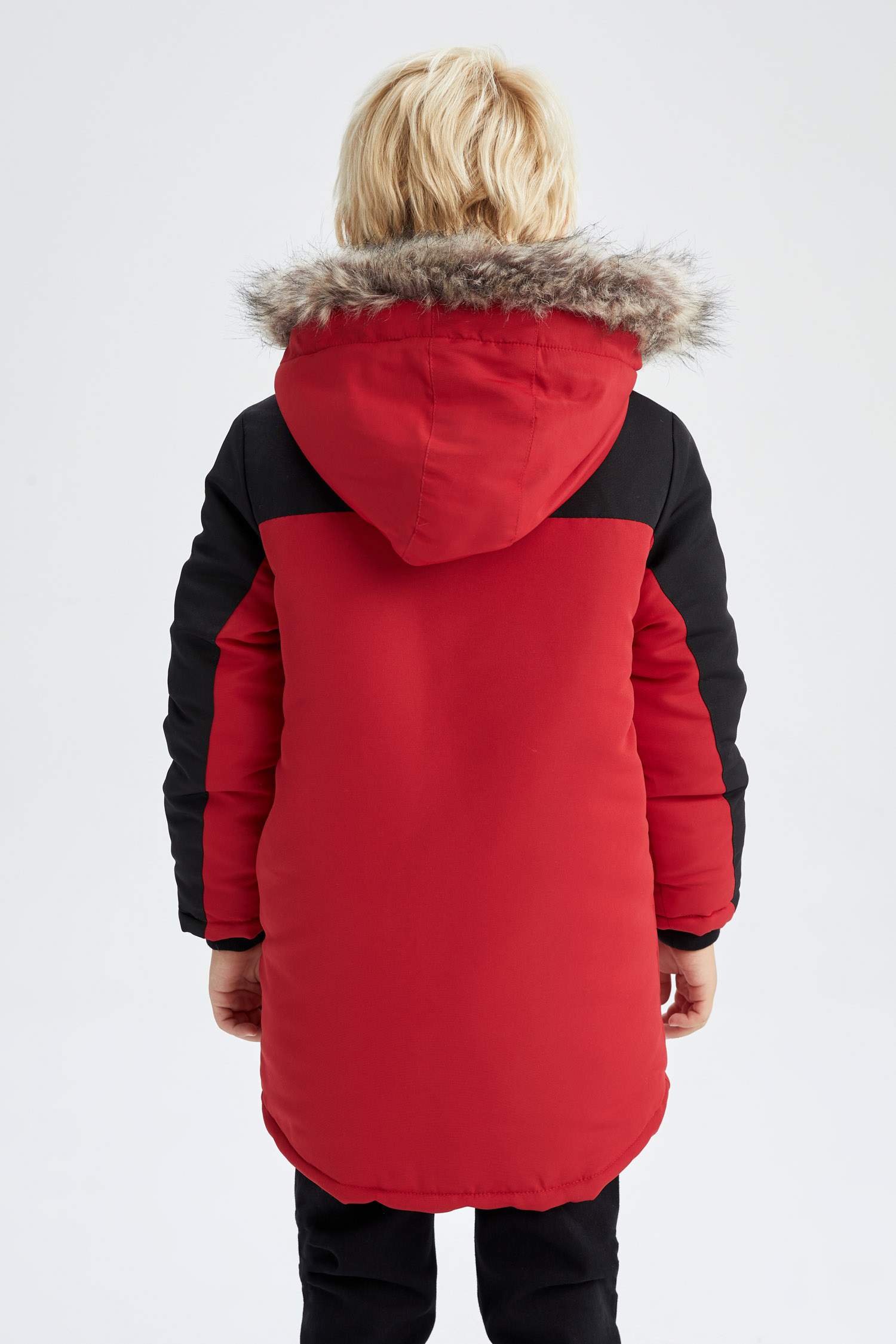 Boys red hotsell parka coat