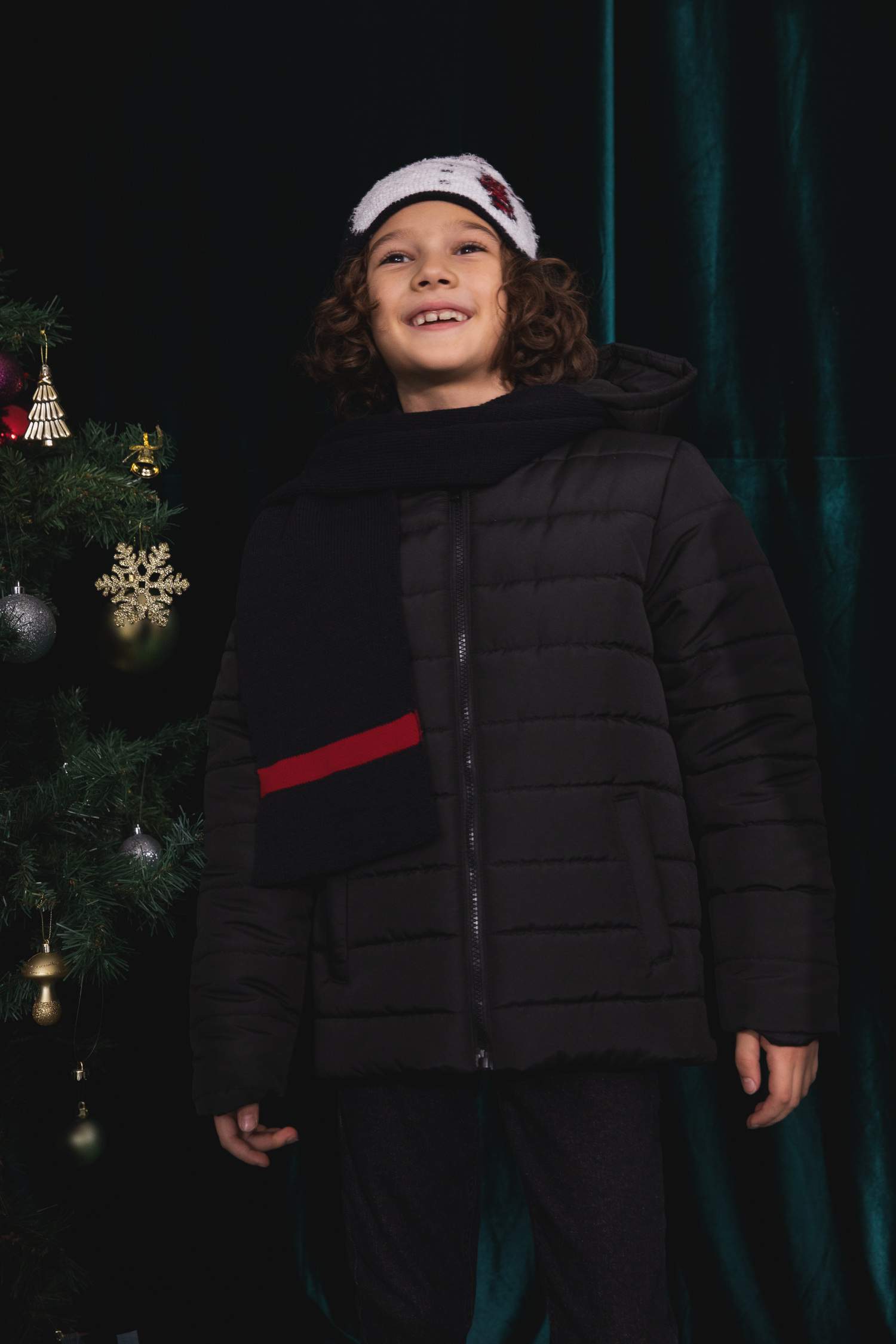 Куртка стандартного кроя с капюшоном для мальчиков