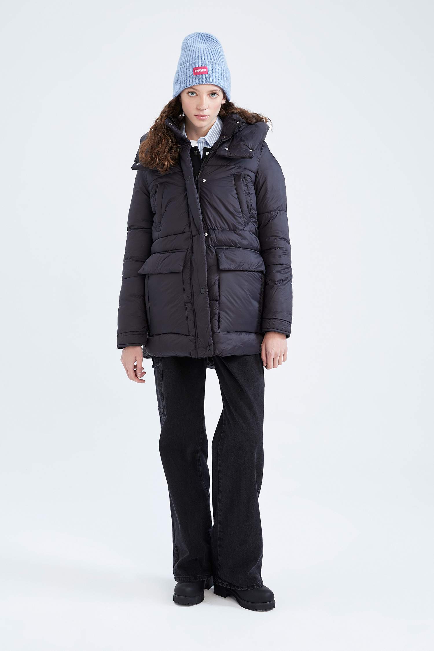 Thermal Waterproof Hooded Light Long Puffer Jacket