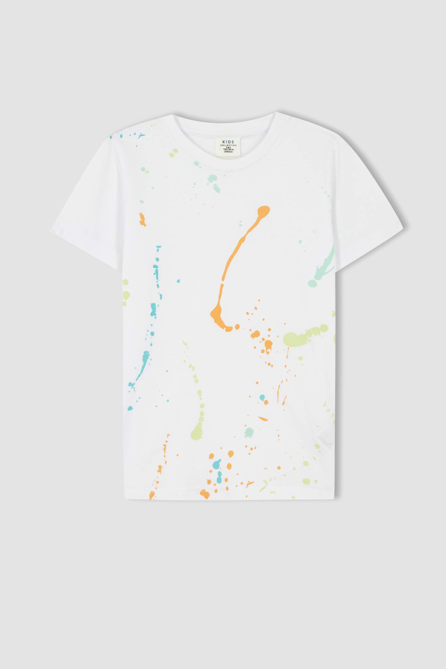 Футболка стандартного кроя с круглым вырезом для мальчиков