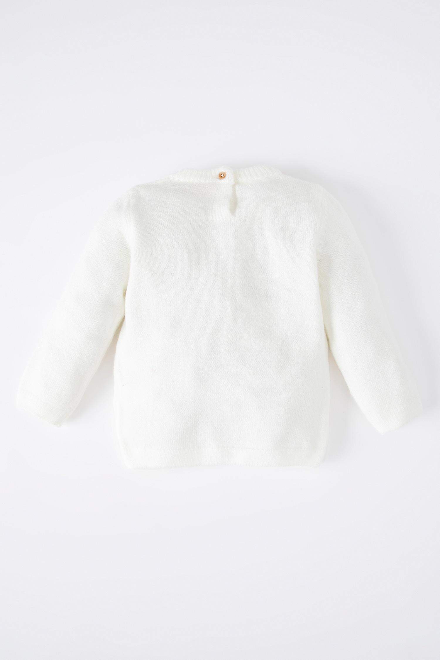 Pull Arc-en-ciel Col Ras Du Cou BéBé Fille