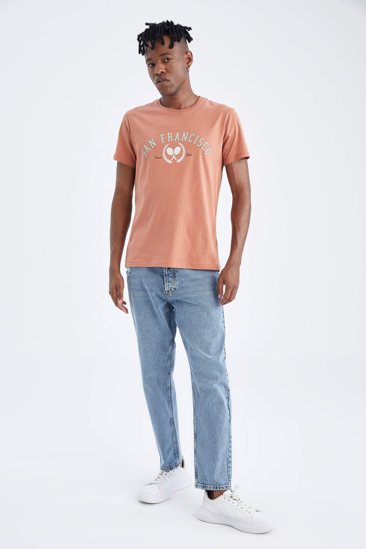 Slim Fit Short Sleeve San Francisco Print T-Shirt