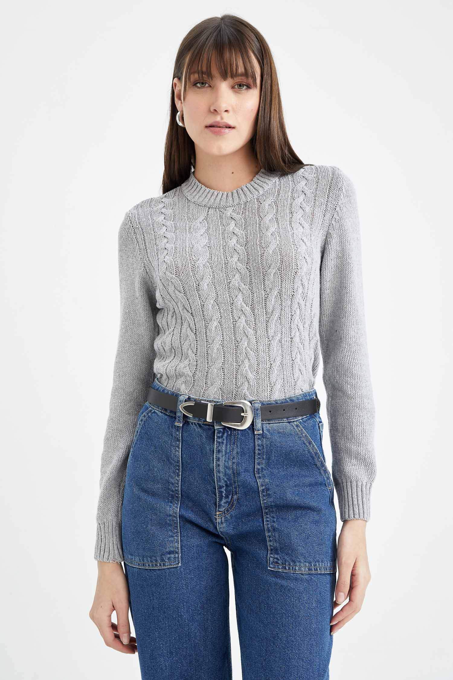 Regular Fit Bisiklet Yaka Kazak