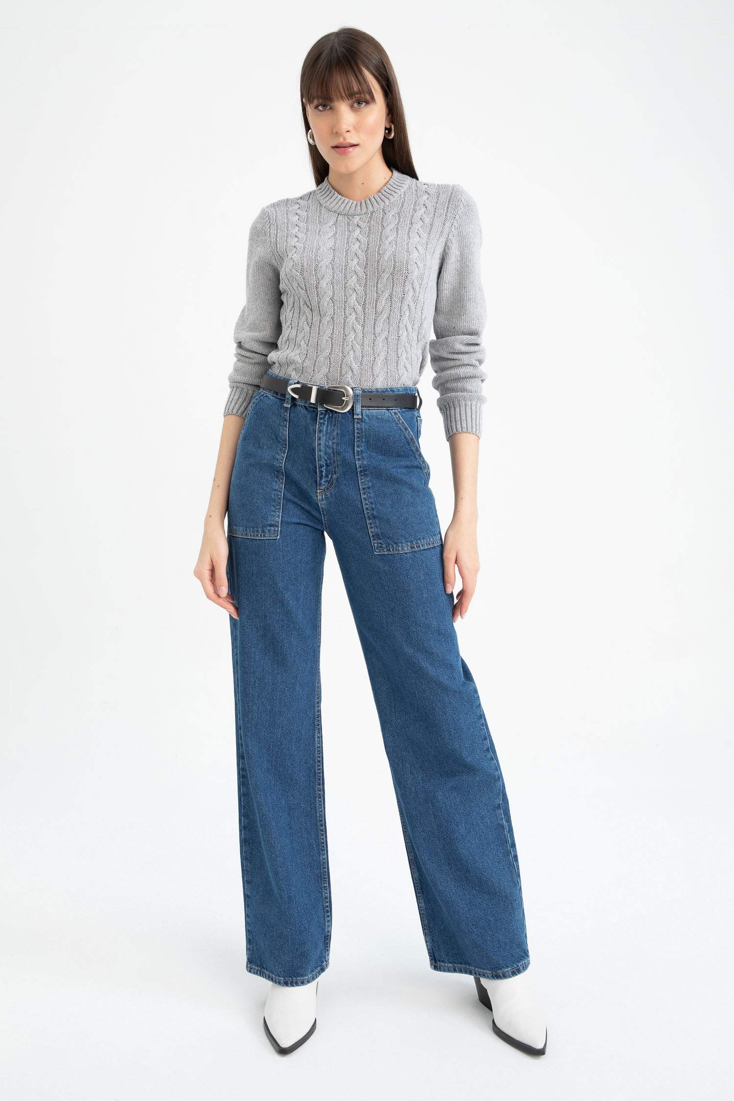 Regular Fit Bisiklet Yaka Kazak