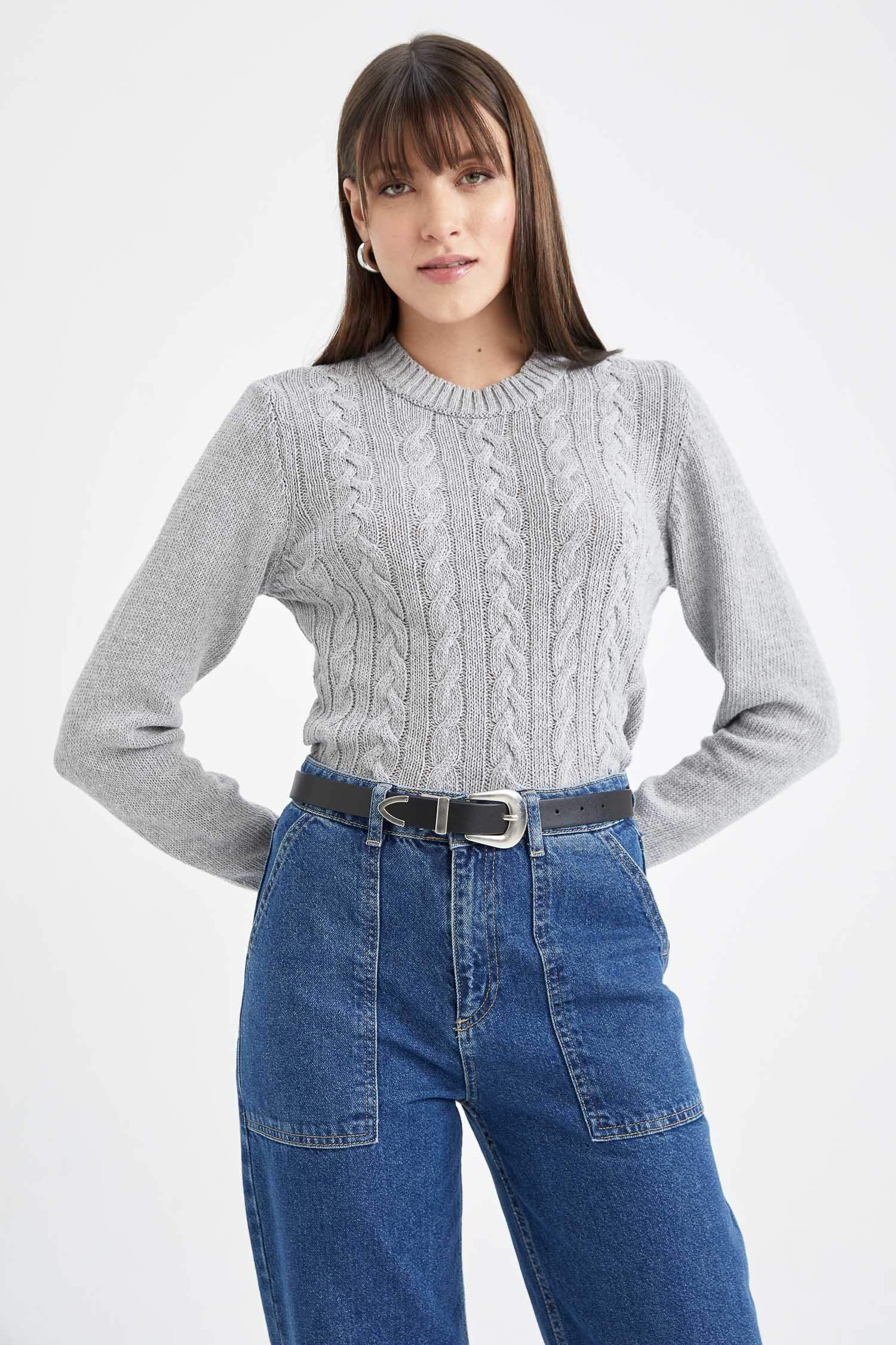 Regular Fit Bisiklet Yaka Kazak