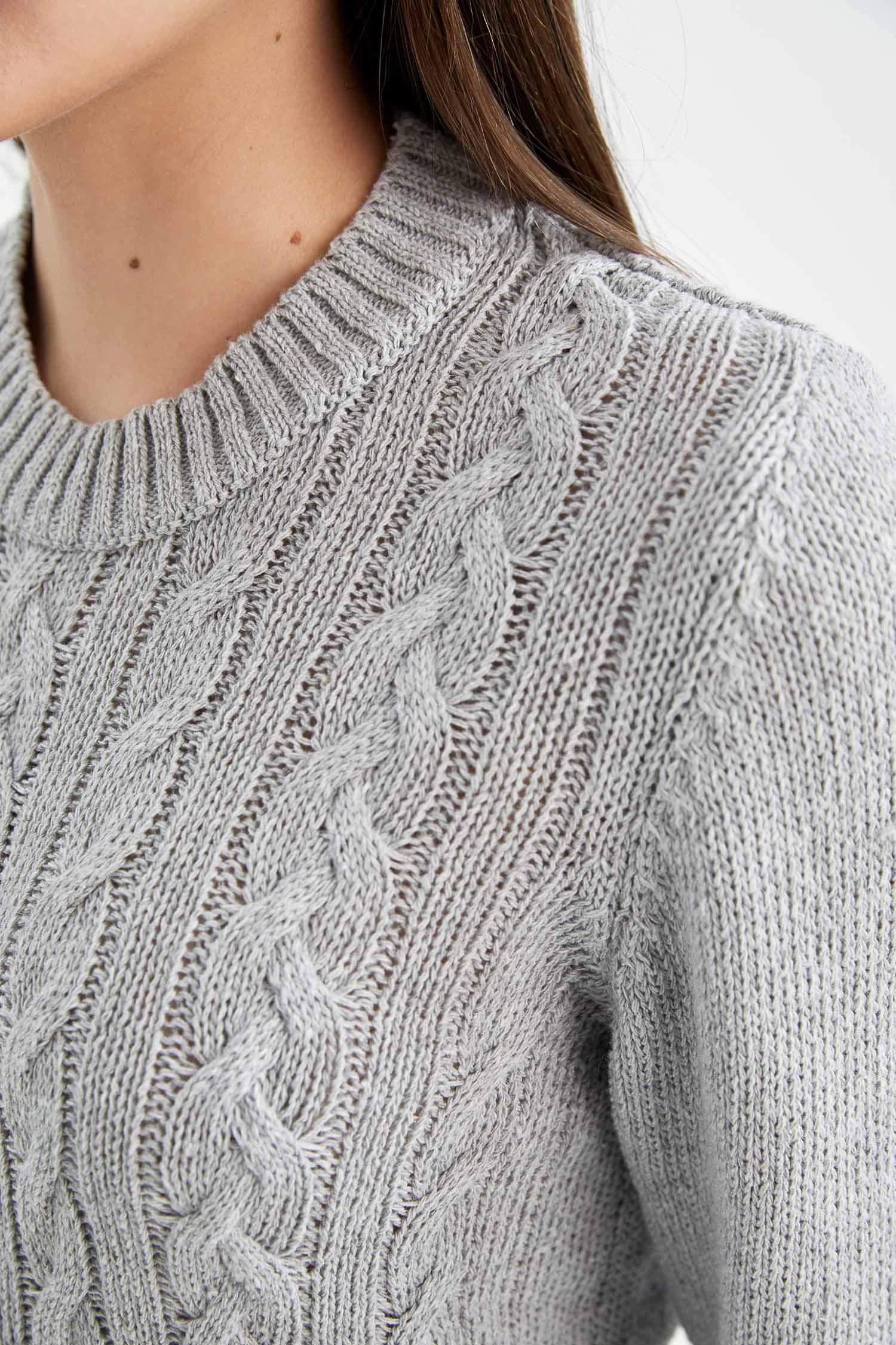 Regular Fit Bisiklet Yaka Kazak