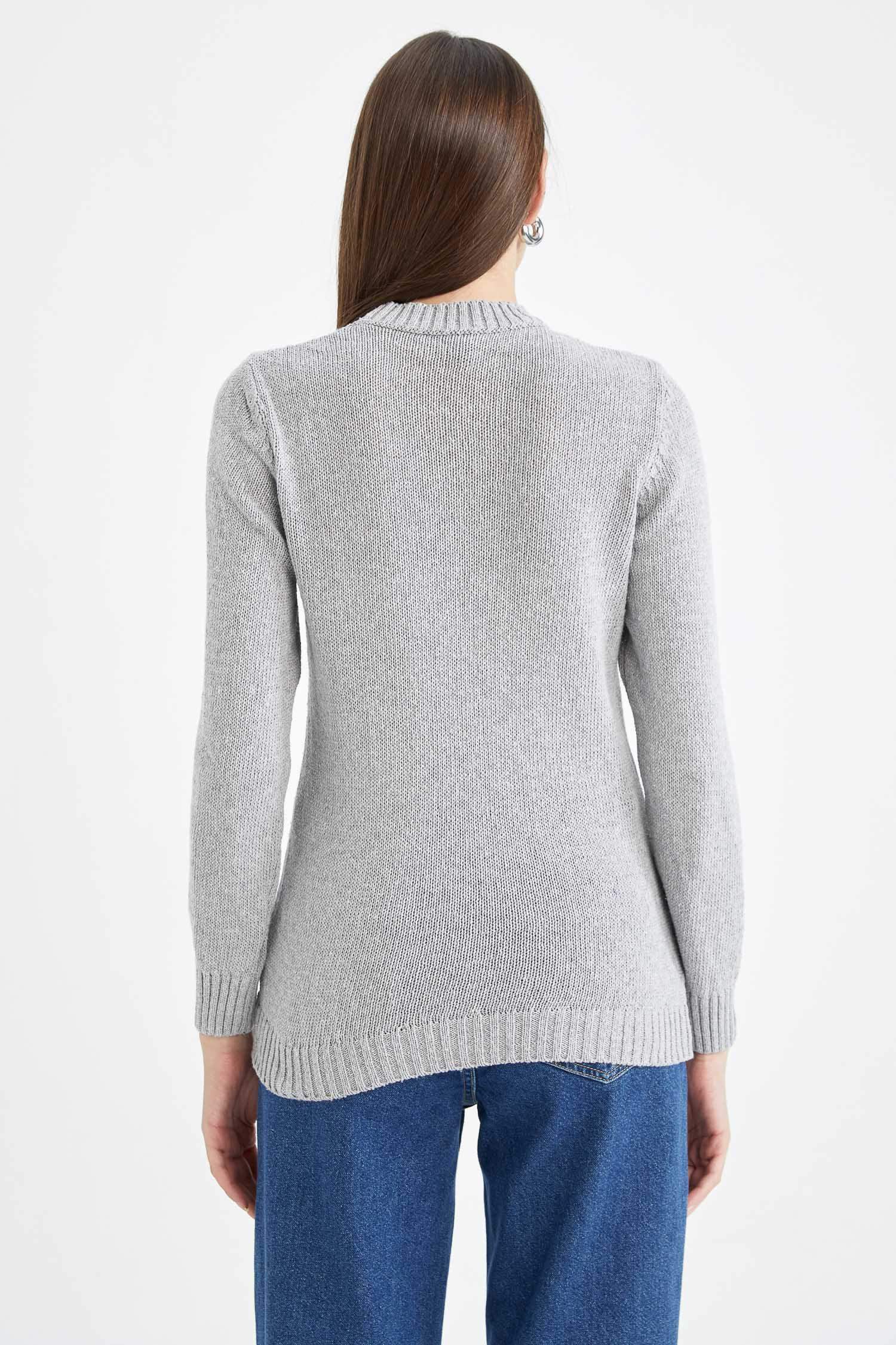 Regular Fit Bisiklet Yaka Kazak