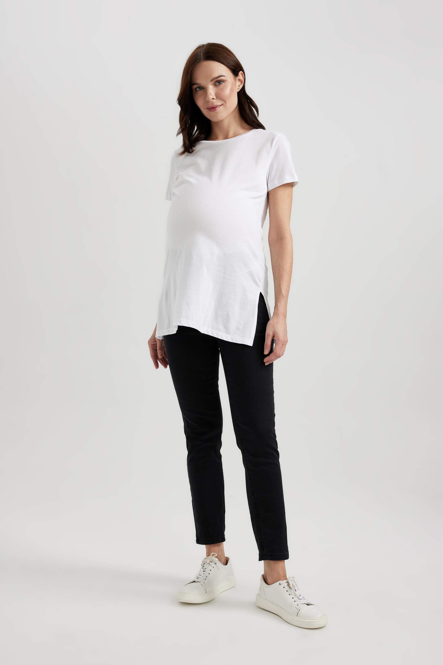 Regular Fit Bisiklet Yaka Kısa Kollu 2'li Basic Tişört	