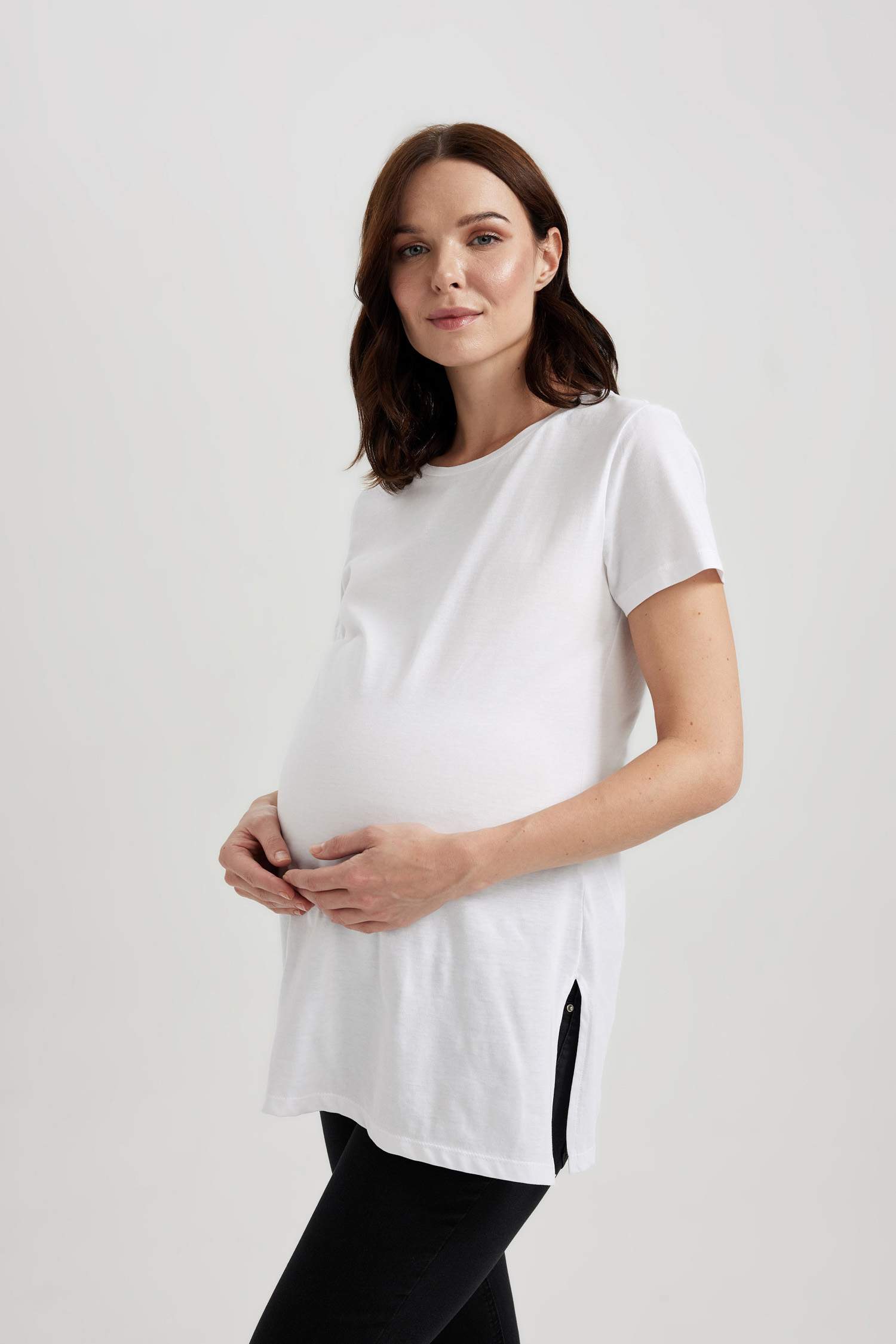 Regular Fit Bisiklet Yaka Kısa Kollu 2'li Basic Tişört	