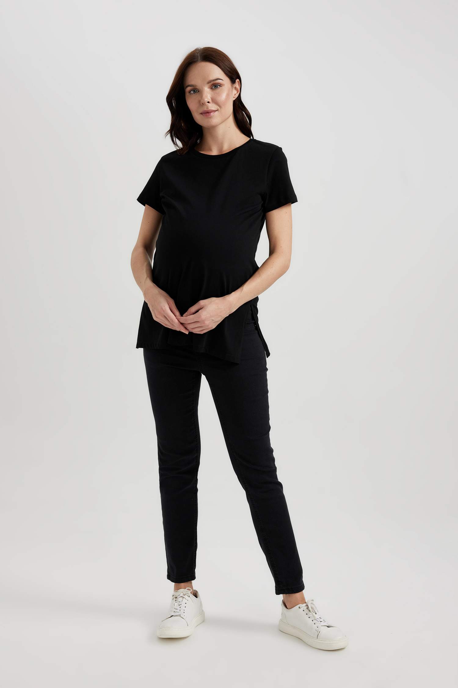 Regular Fit Bisiklet Yaka Kısa Kollu 2'li Basic Tişört	