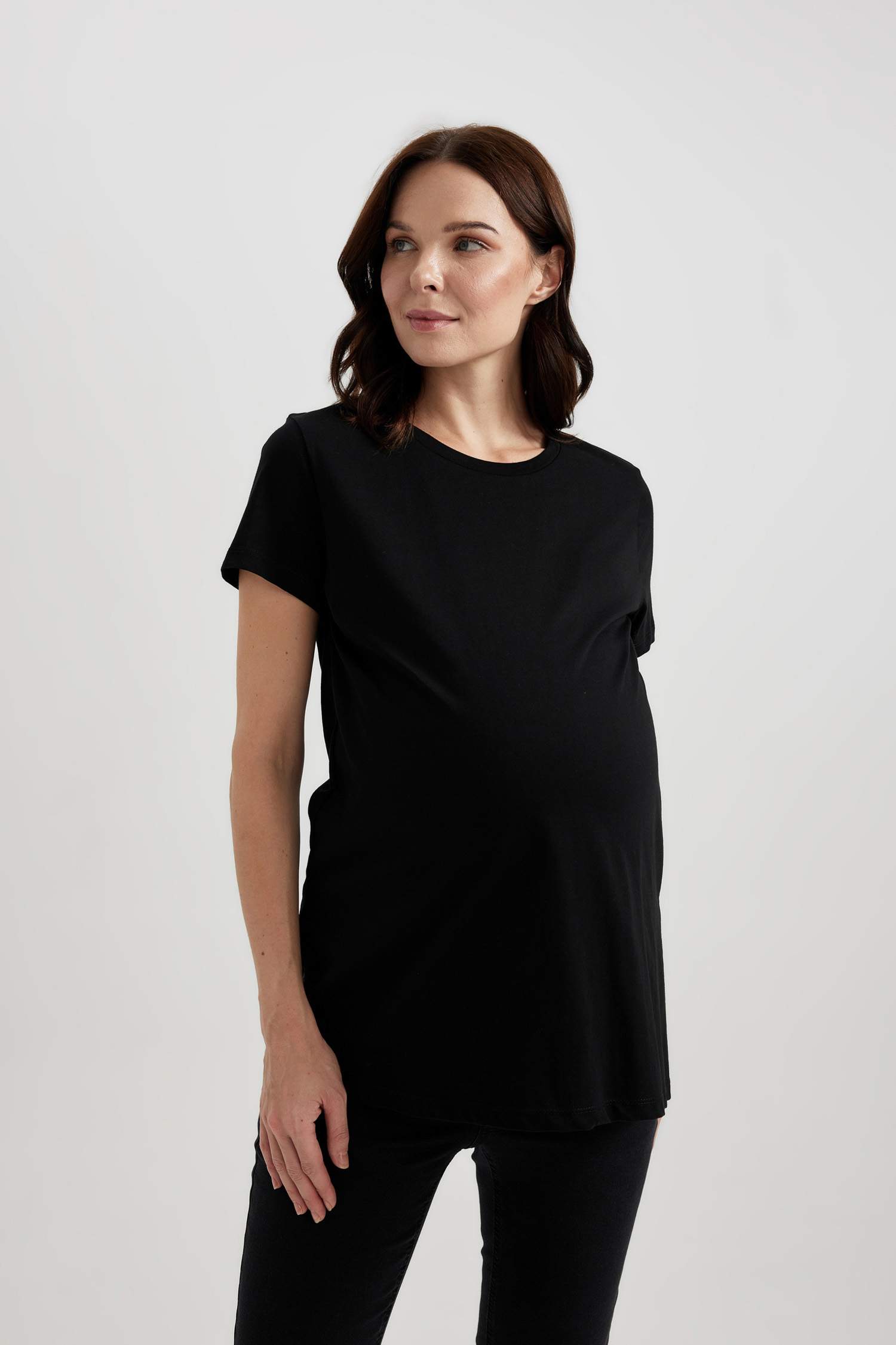 Regular Fit Bisiklet Yaka Kısa Kollu 2'li Basic Tişört	