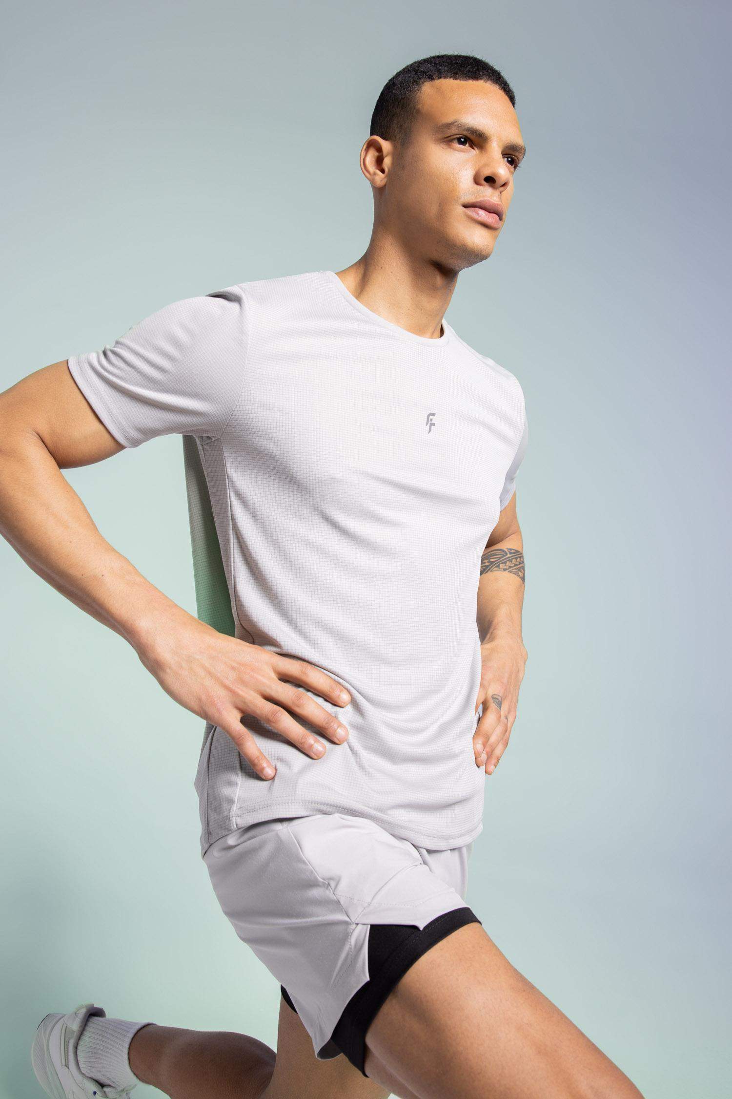 DeFactoFit Slim Fit Crew Neck Printed Sports T-Shirt