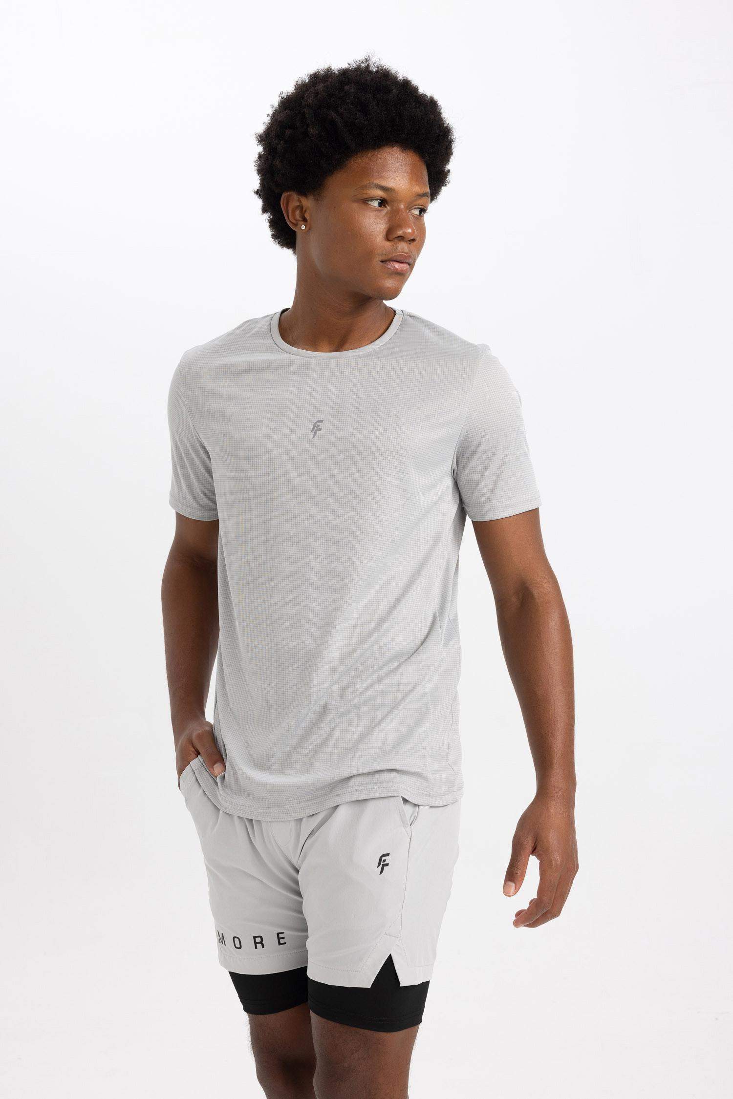 تي شيرت رياضي سليم فيت بياقة مستديرة من DeFactoFit